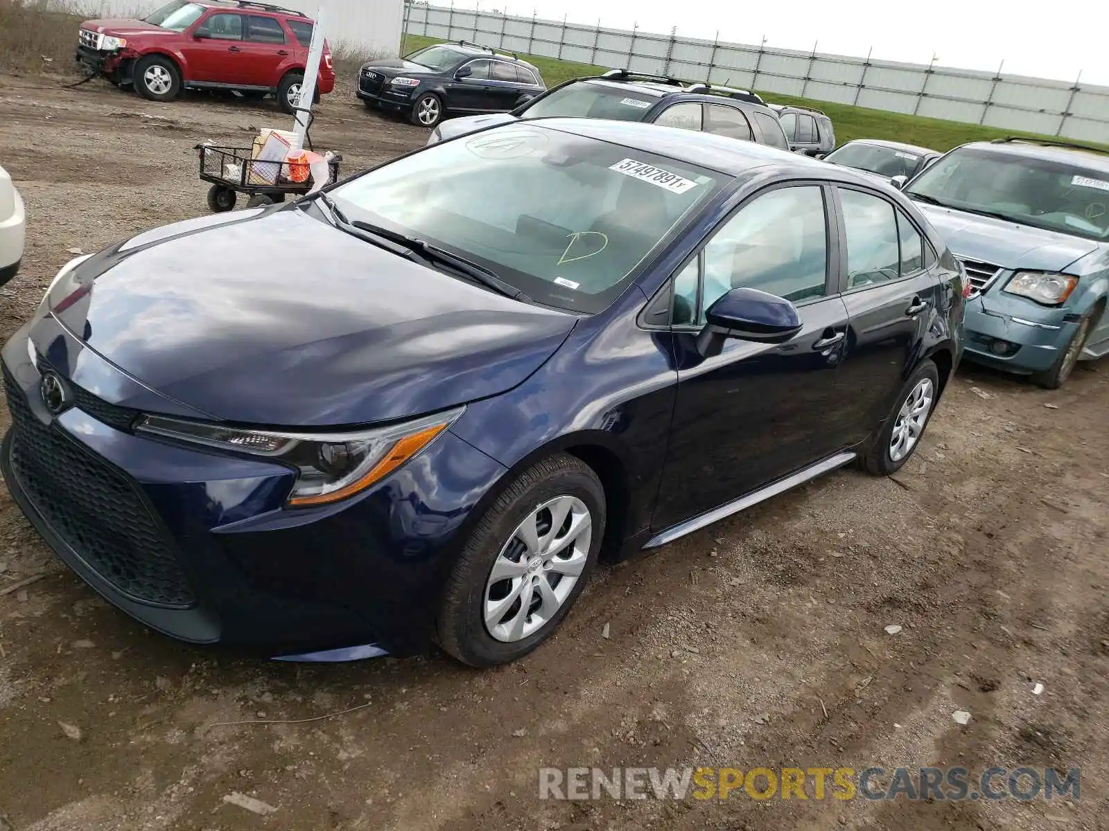 2 Photograph of a damaged car 5YFEPMAE5MP168456 TOYOTA COROLLA 2021