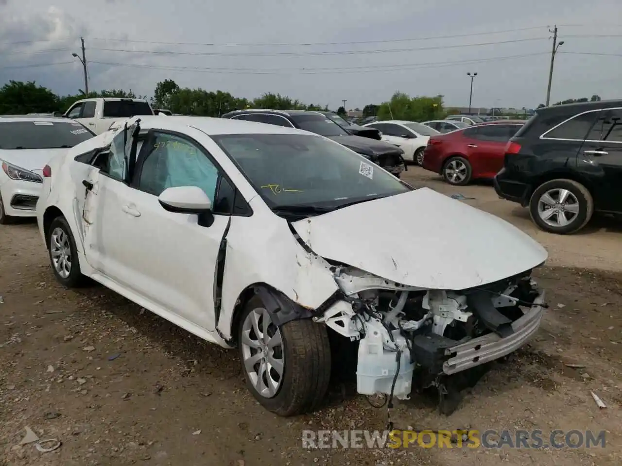 1 Photograph of a damaged car 5YFEPMAE5MP168604 TOYOTA COROLLA 2021