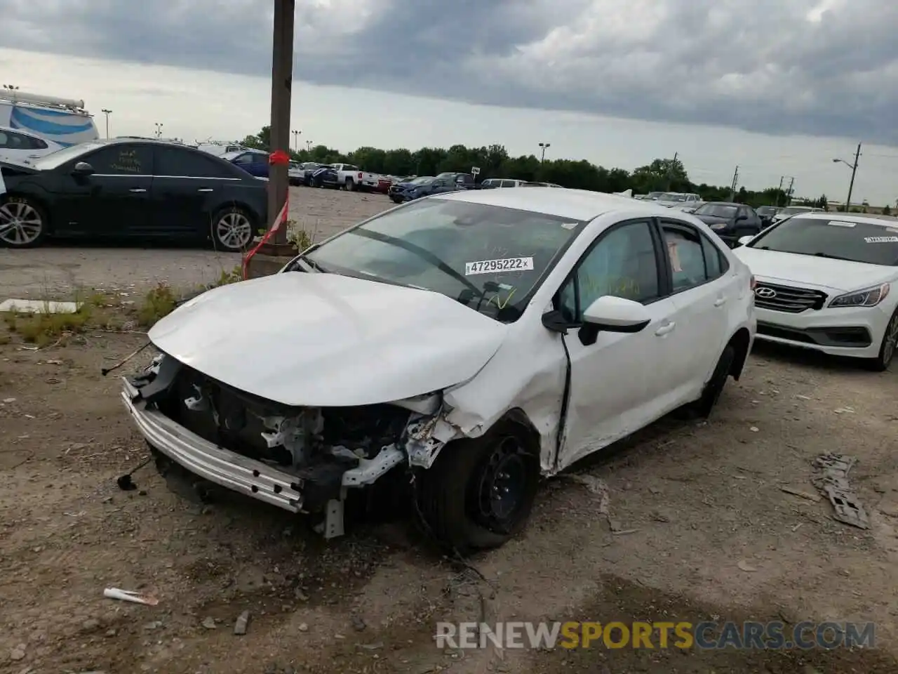 2 Photograph of a damaged car 5YFEPMAE5MP168604 TOYOTA COROLLA 2021