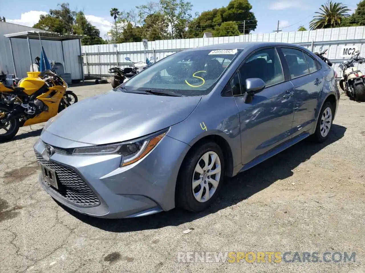 2 Photograph of a damaged car 5YFEPMAE5MP169476 TOYOTA COROLLA 2021