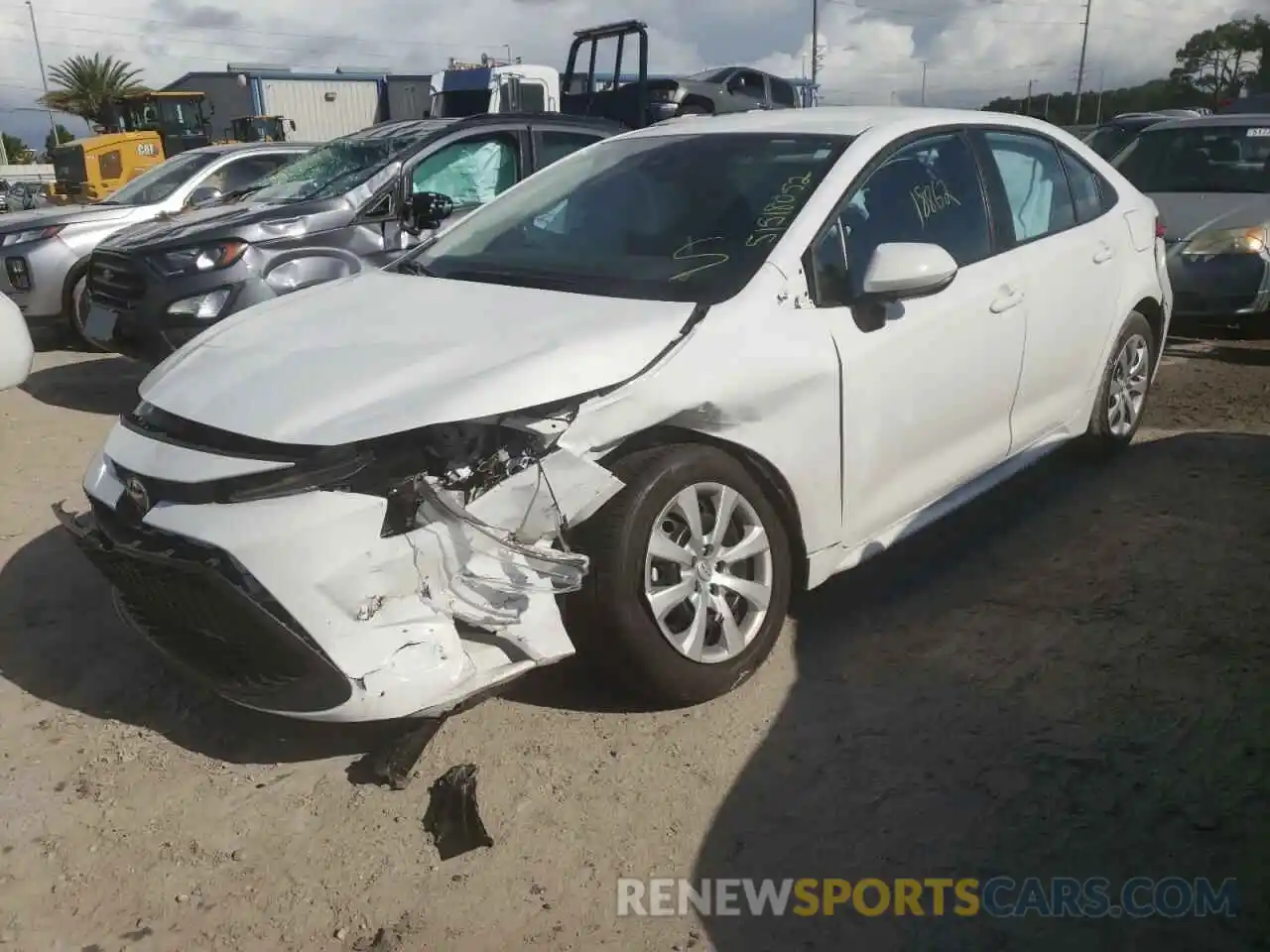 2 Photograph of a damaged car 5YFEPMAE5MP170482 TOYOTA COROLLA 2021