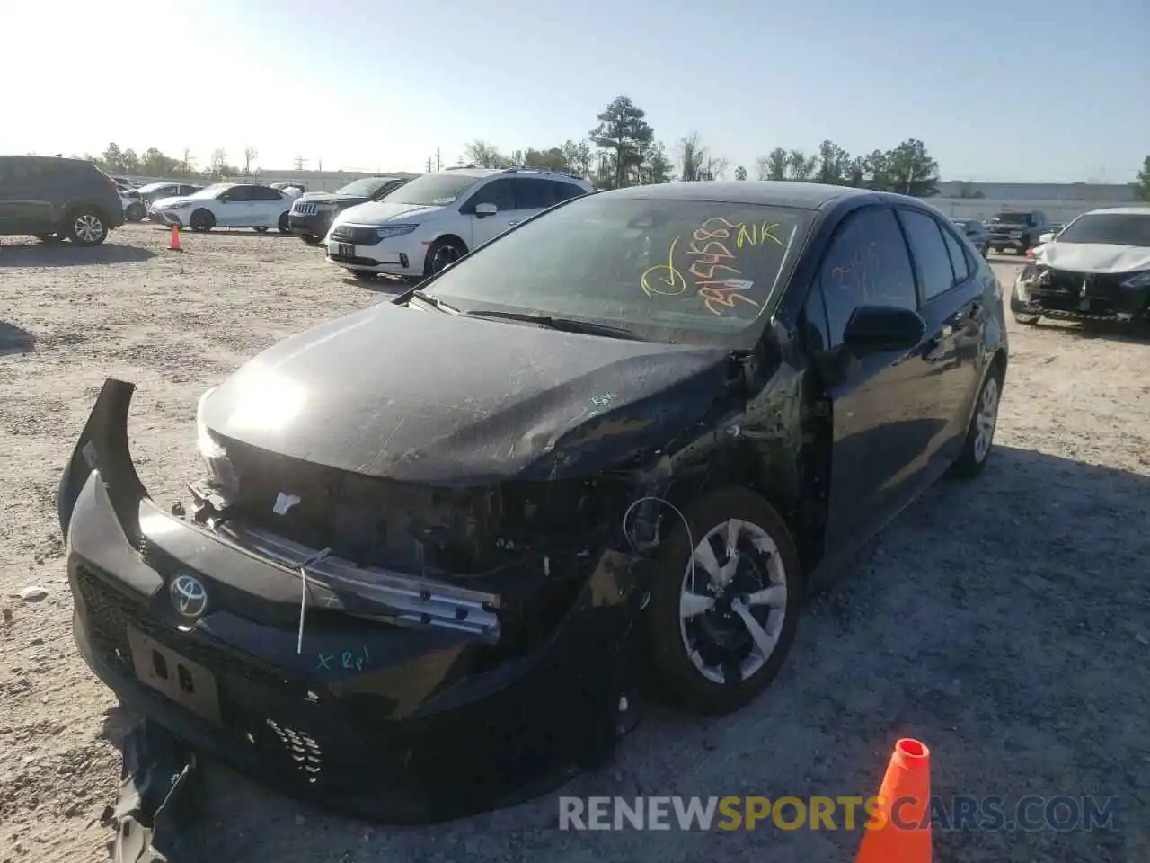 2 Photograph of a damaged car 5YFEPMAE5MP171289 TOYOTA COROLLA 2021