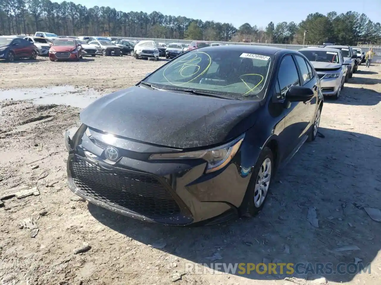 2 Photograph of a damaged car 5YFEPMAE5MP171292 TOYOTA COROLLA 2021