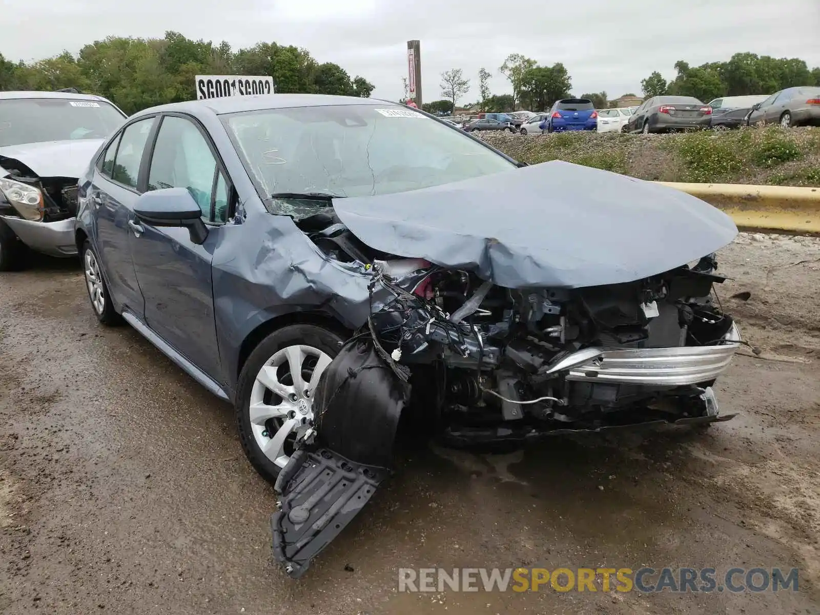 1 Photograph of a damaged car 5YFEPMAE5MP171745 TOYOTA COROLLA 2021