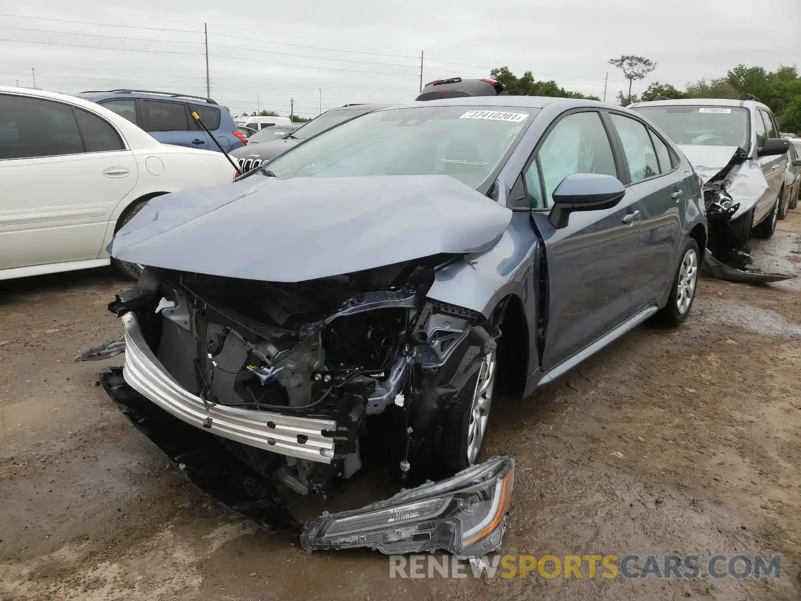 2 Photograph of a damaged car 5YFEPMAE5MP171745 TOYOTA COROLLA 2021