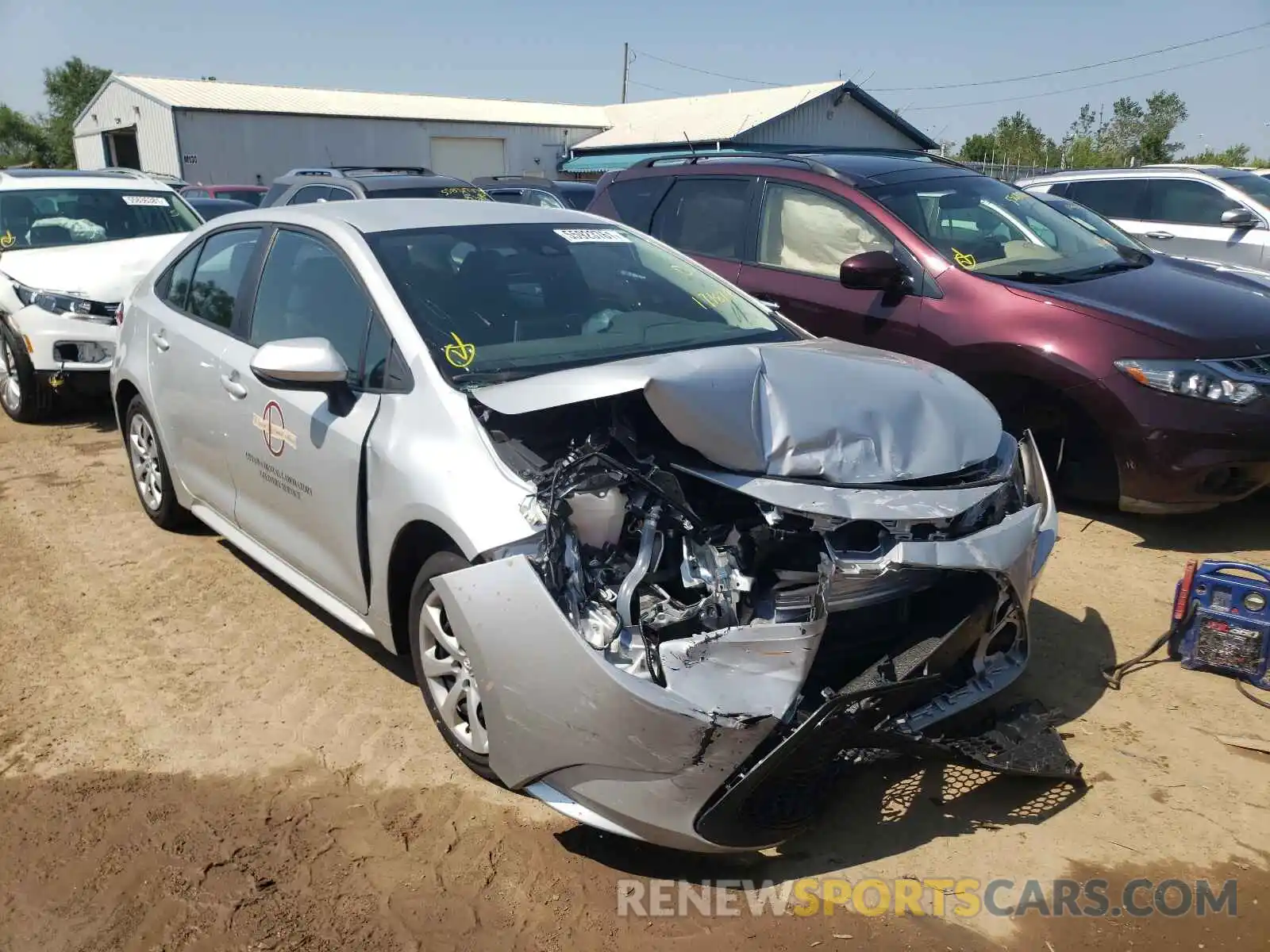 1 Photograph of a damaged car 5YFEPMAE5MP171874 TOYOTA COROLLA 2021