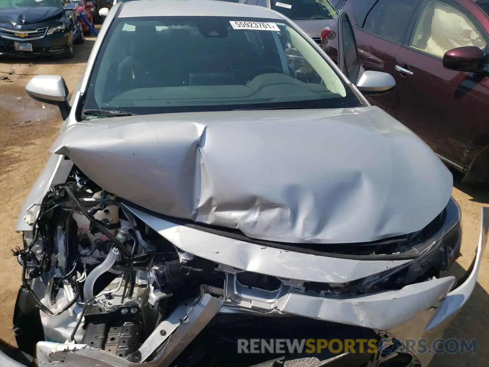 7 Photograph of a damaged car 5YFEPMAE5MP171874 TOYOTA COROLLA 2021