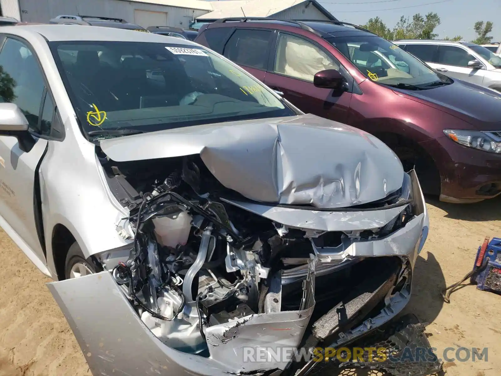 9 Photograph of a damaged car 5YFEPMAE5MP171874 TOYOTA COROLLA 2021