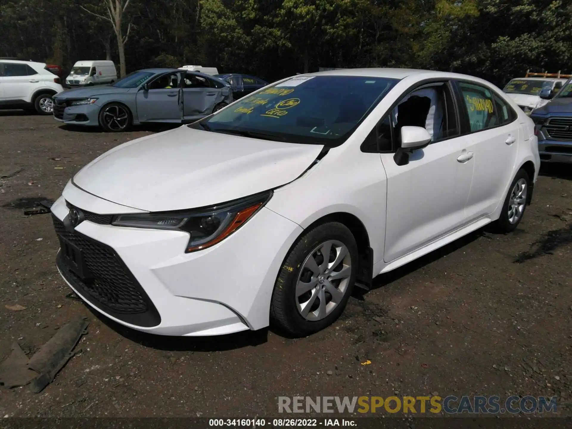 2 Photograph of a damaged car 5YFEPMAE5MP172426 TOYOTA COROLLA 2021