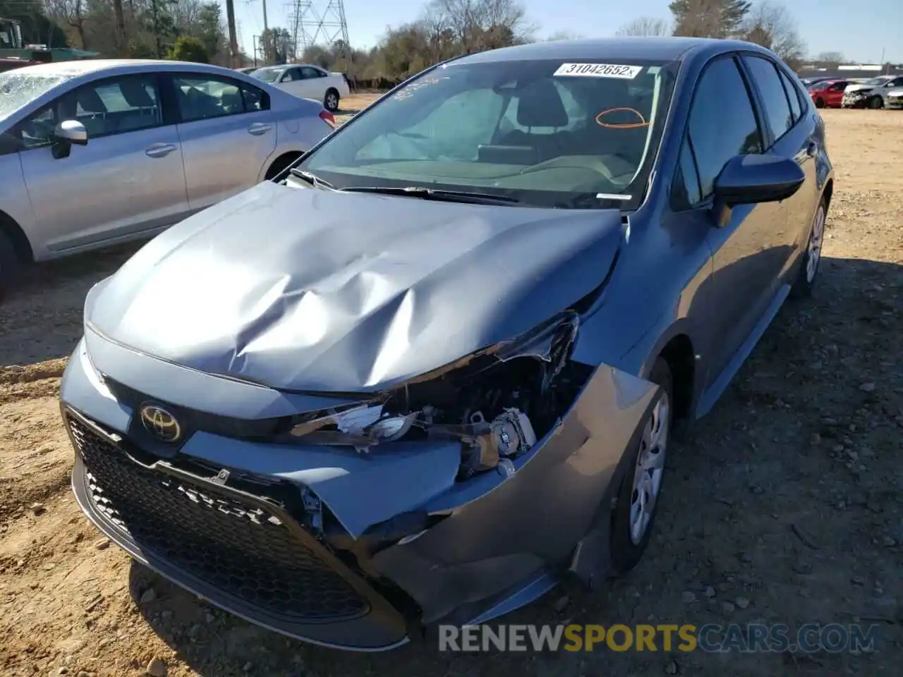 2 Photograph of a damaged car 5YFEPMAE5MP172717 TOYOTA COROLLA 2021