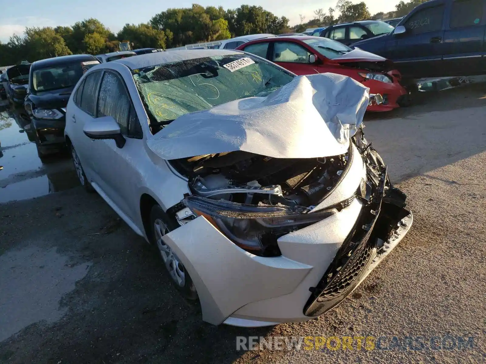 1 Photograph of a damaged car 5YFEPMAE5MP173298 TOYOTA COROLLA 2021