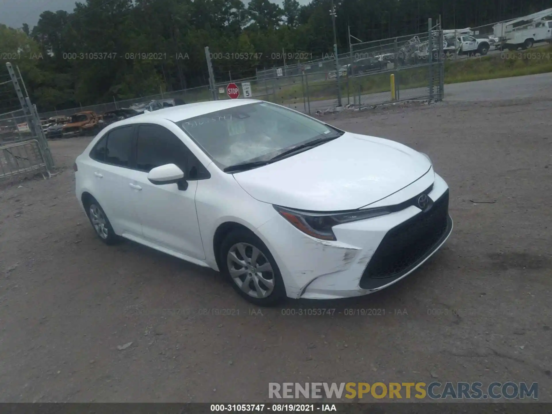 1 Photograph of a damaged car 5YFEPMAE5MP173320 TOYOTA COROLLA 2021