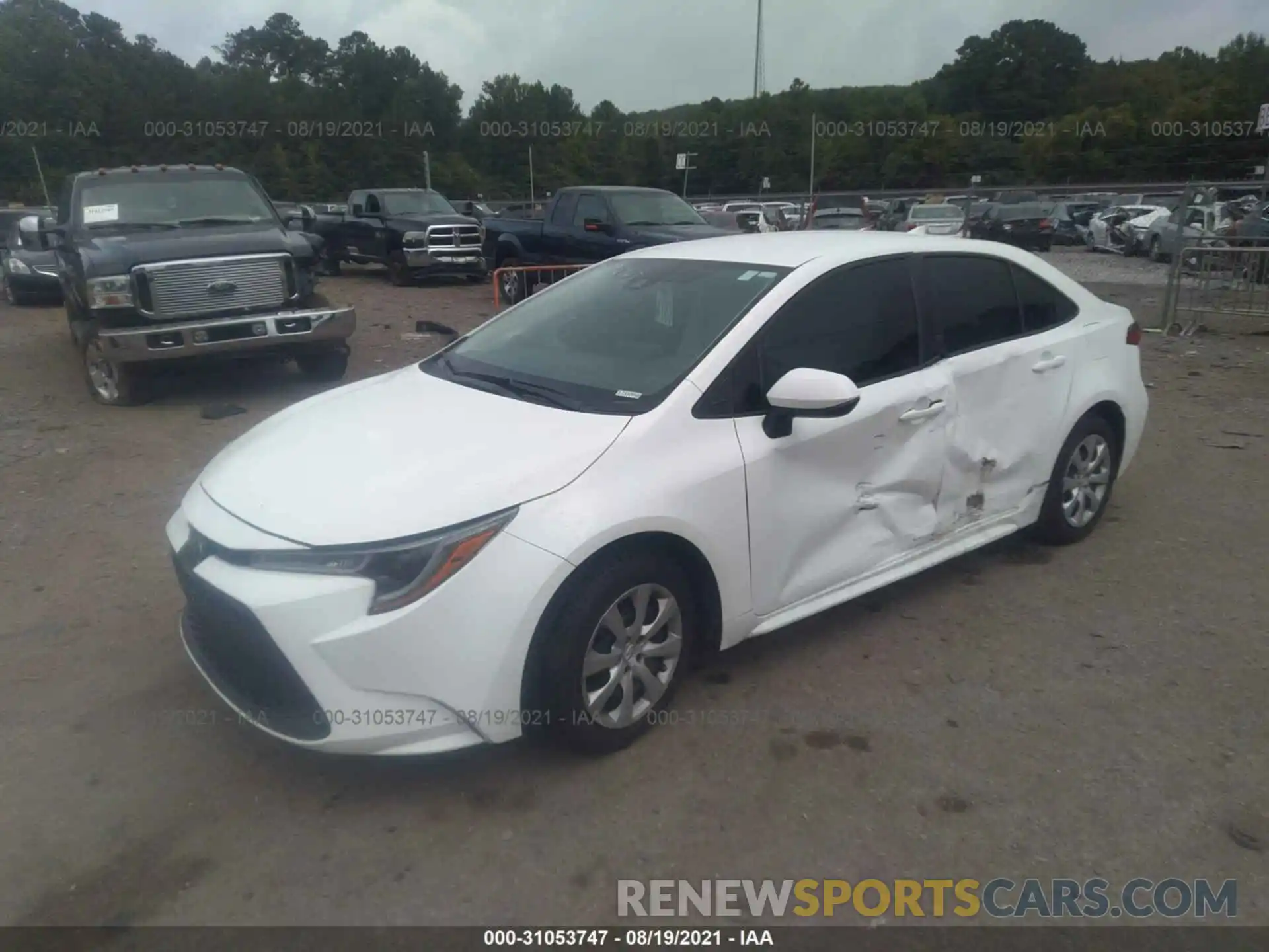 2 Photograph of a damaged car 5YFEPMAE5MP173320 TOYOTA COROLLA 2021