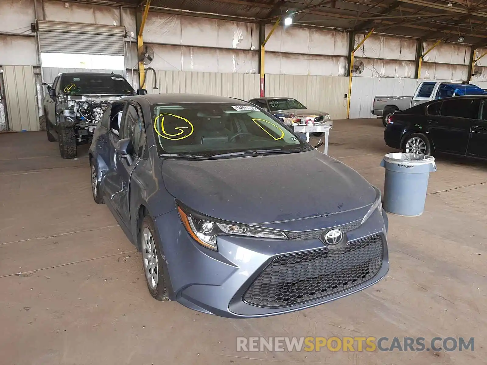 1 Photograph of a damaged car 5YFEPMAE5MP173866 TOYOTA COROLLA 2021