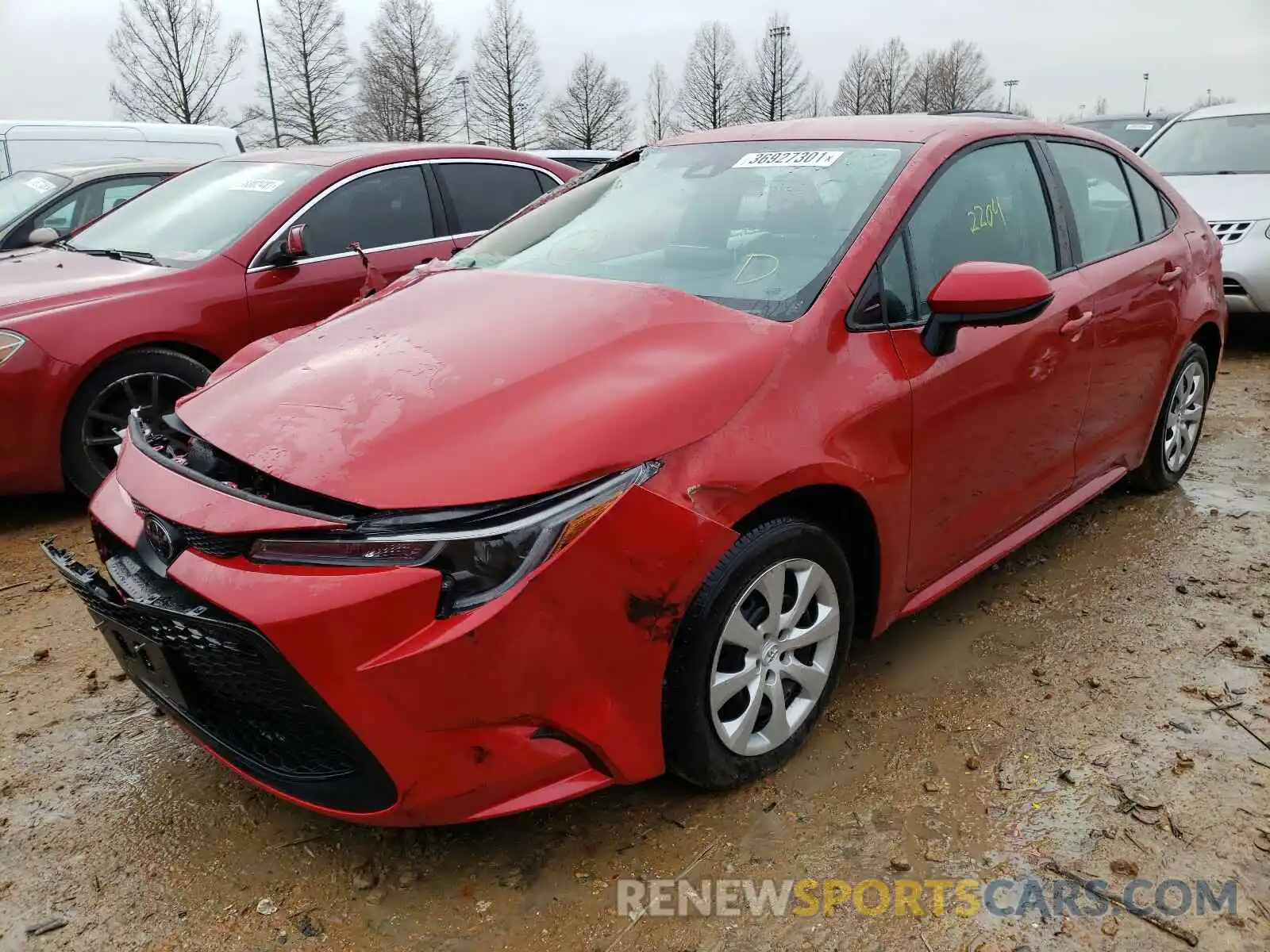 2 Photograph of a damaged car 5YFEPMAE5MP174399 TOYOTA COROLLA 2021