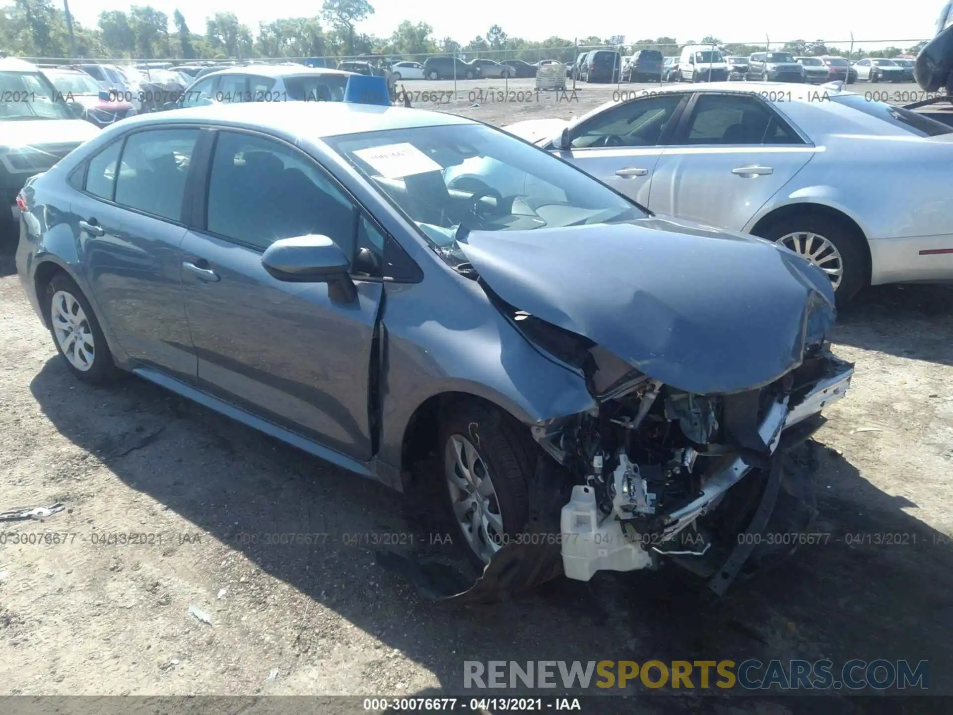 1 Photograph of a damaged car 5YFEPMAE5MP175374 TOYOTA COROLLA 2021