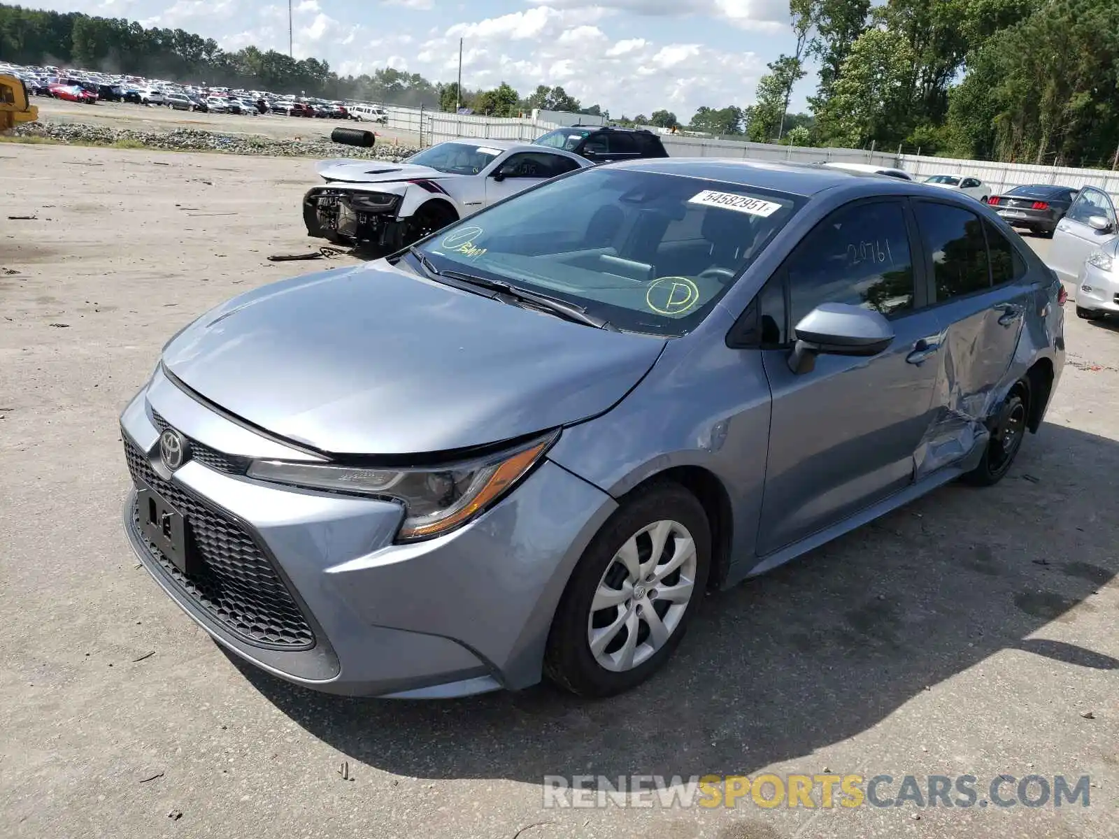 2 Photograph of a damaged car 5YFEPMAE5MP176167 TOYOTA COROLLA 2021