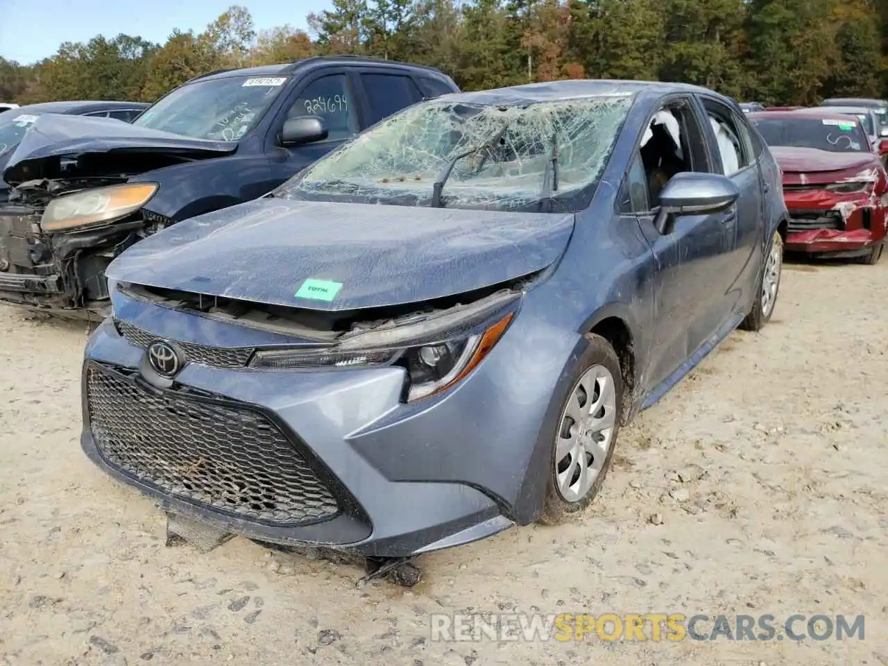 2 Photograph of a damaged car 5YFEPMAE5MP178629 TOYOTA COROLLA 2021