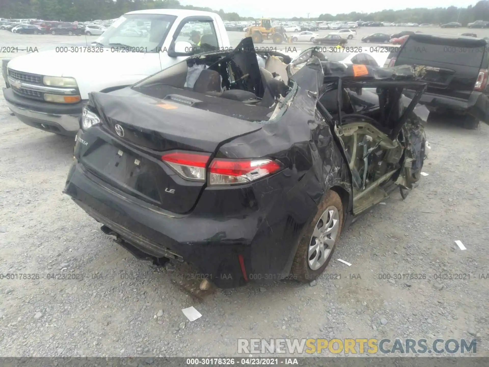 4 Photograph of a damaged car 5YFEPMAE5MP178937 TOYOTA COROLLA 2021