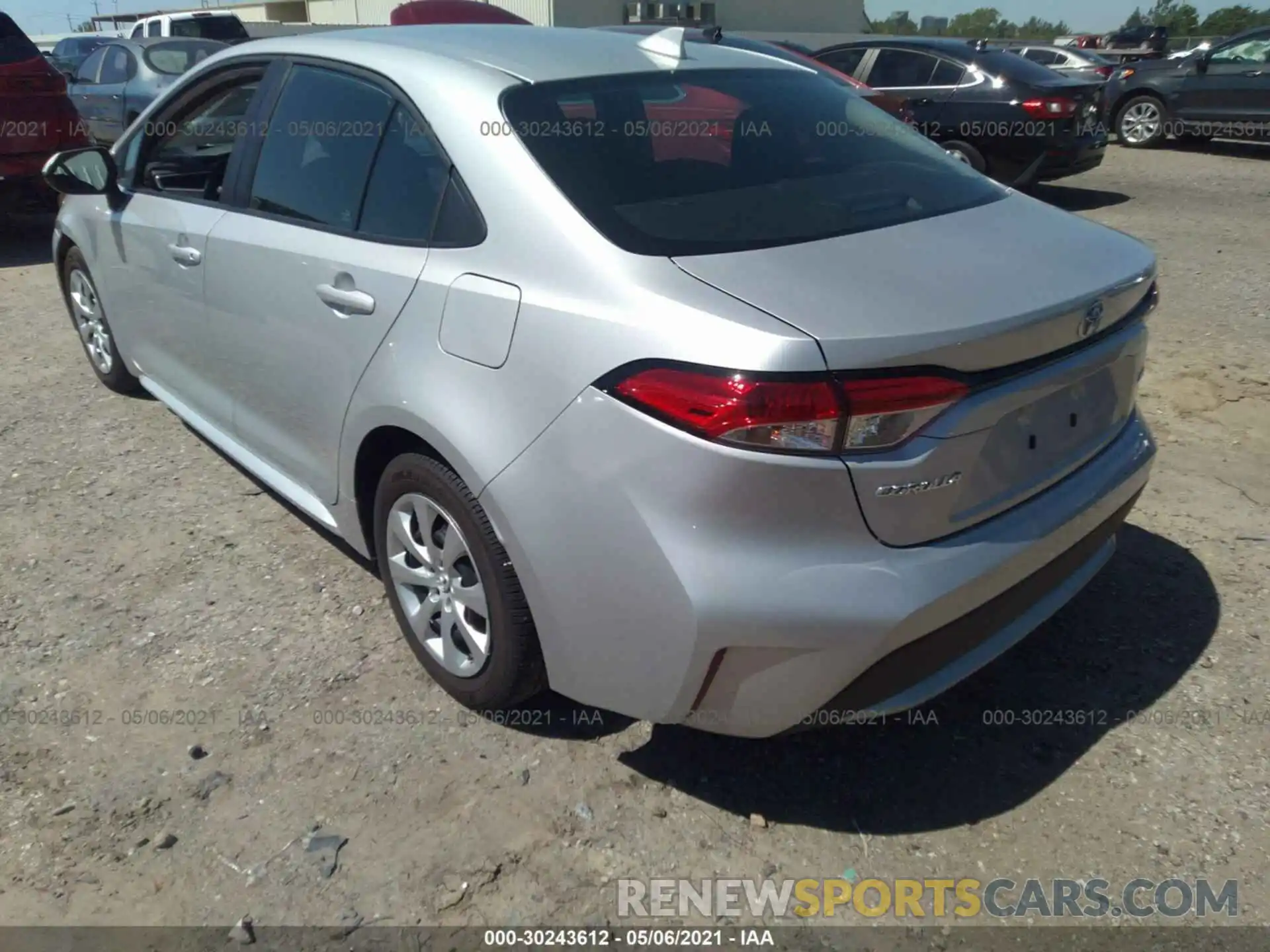 3 Photograph of a damaged car 5YFEPMAE5MP179487 TOYOTA COROLLA 2021