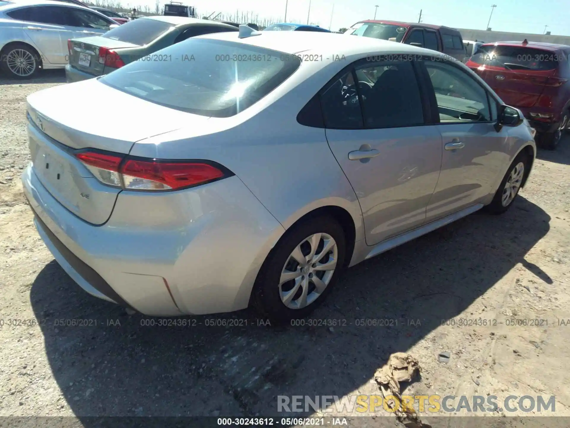 4 Photograph of a damaged car 5YFEPMAE5MP179487 TOYOTA COROLLA 2021