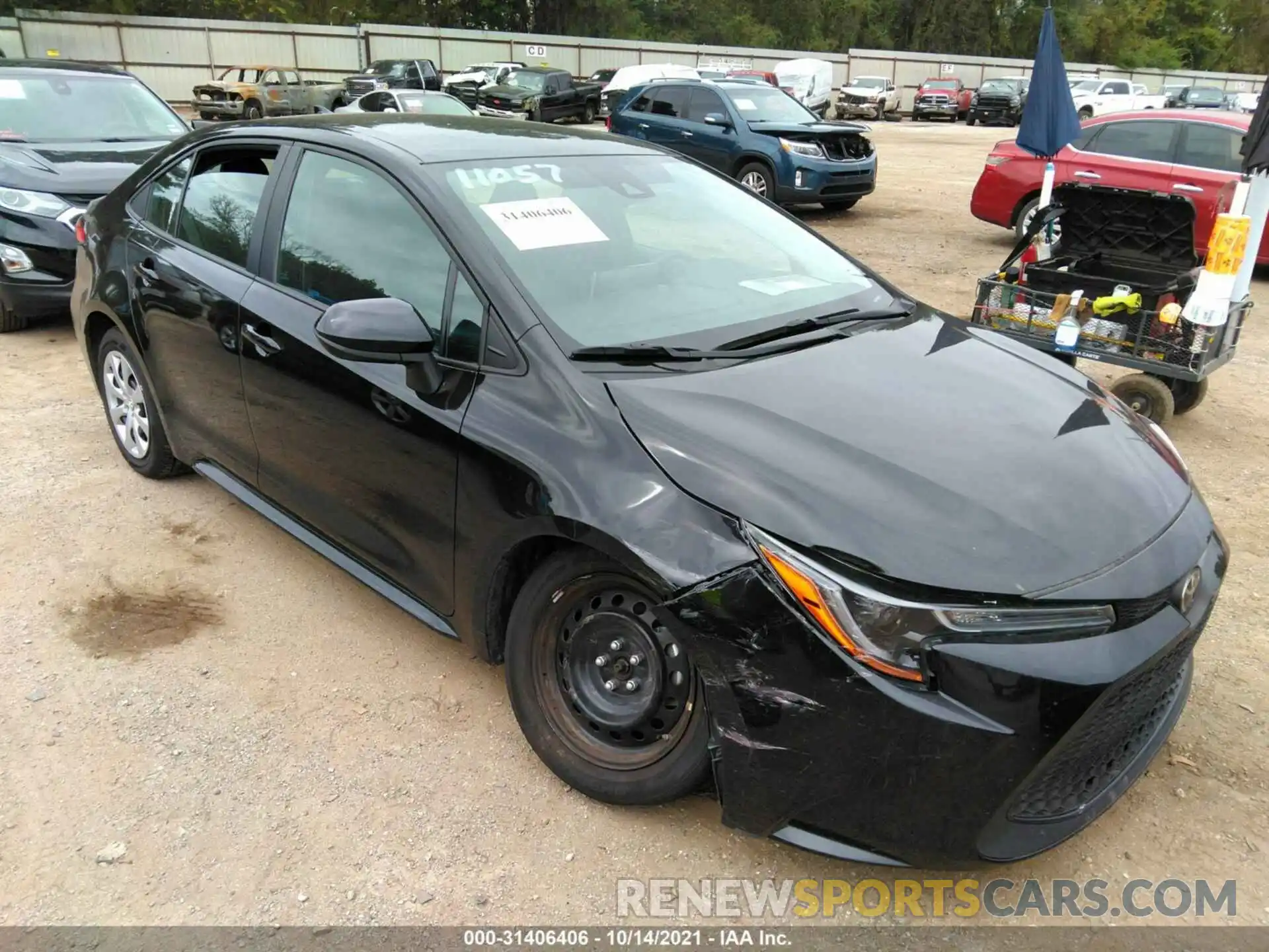 1 Photograph of a damaged car 5YFEPMAE5MP179702 TOYOTA COROLLA 2021