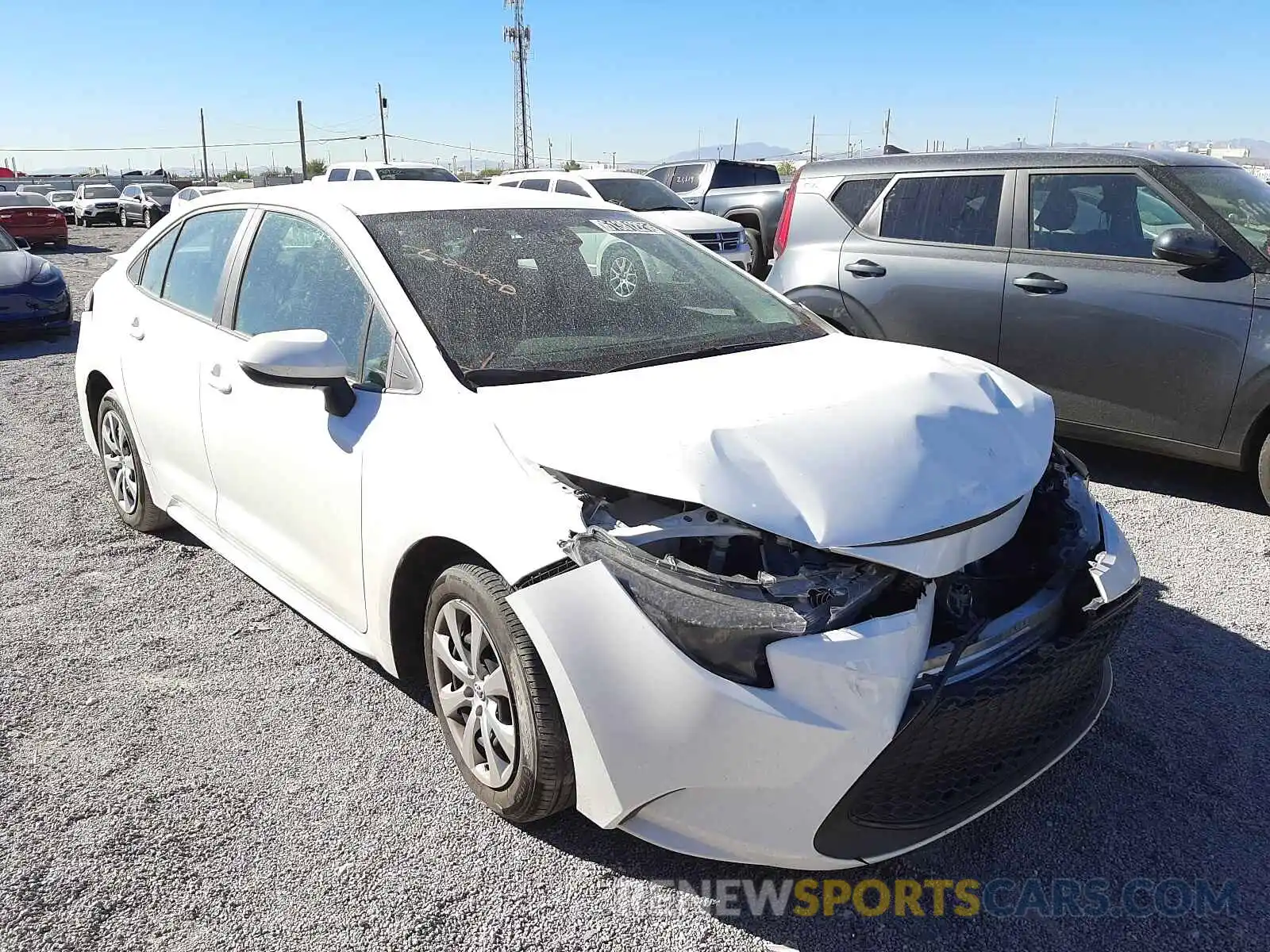 1 Photograph of a damaged car 5YFEPMAE5MP180915 TOYOTA COROLLA 2021