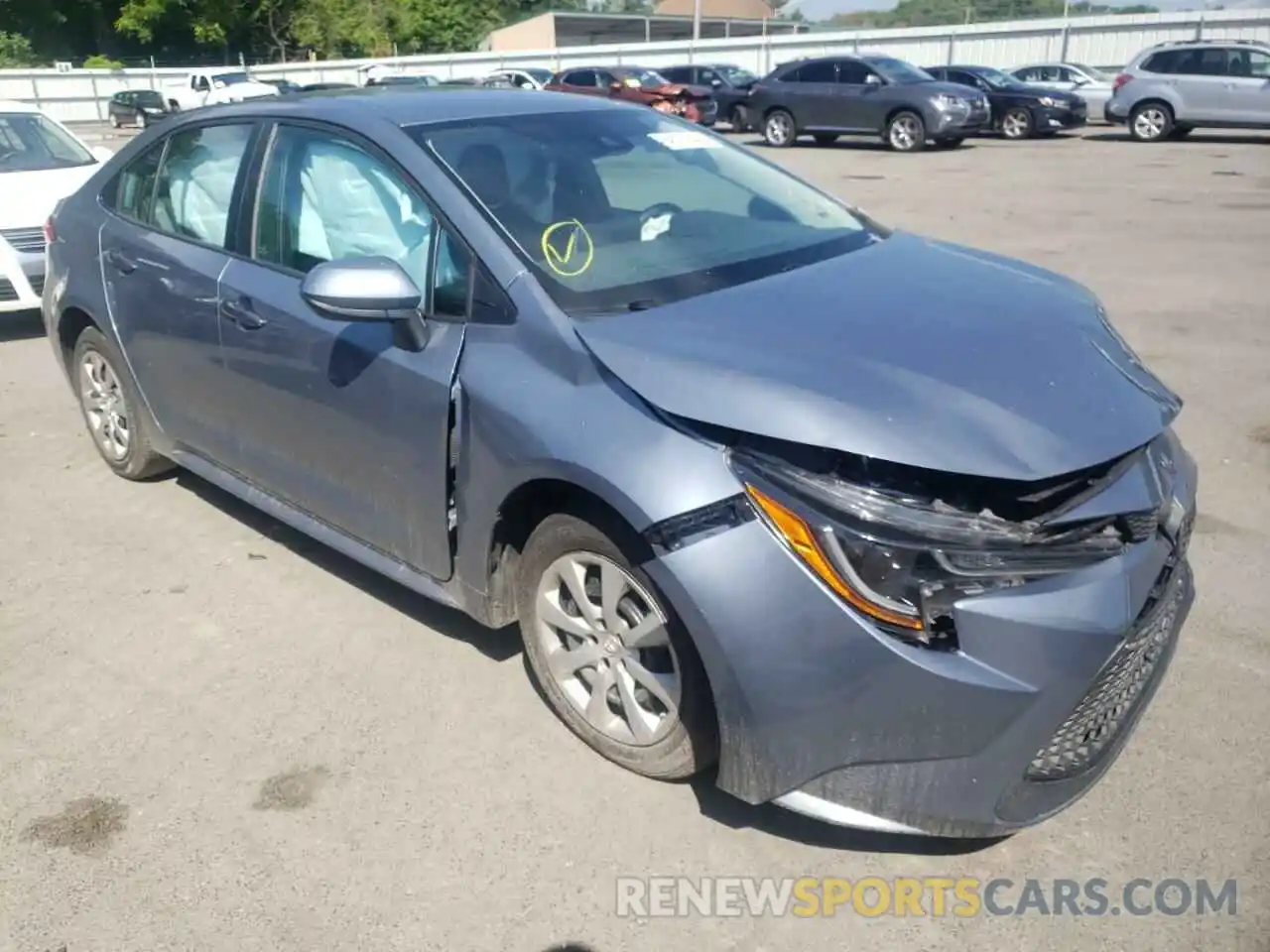 1 Photograph of a damaged car 5YFEPMAE5MP181661 TOYOTA COROLLA 2021