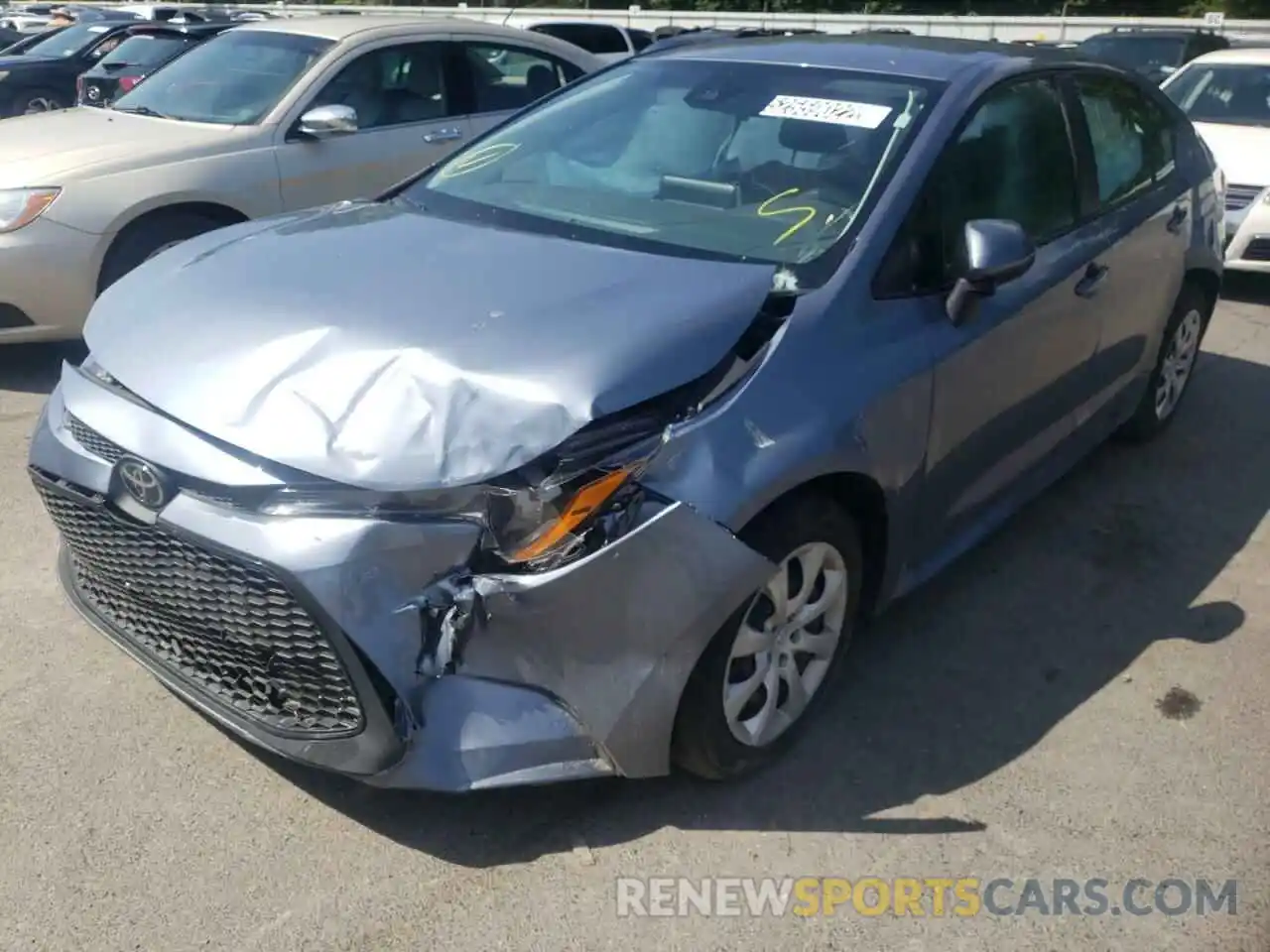 2 Photograph of a damaged car 5YFEPMAE5MP181661 TOYOTA COROLLA 2021