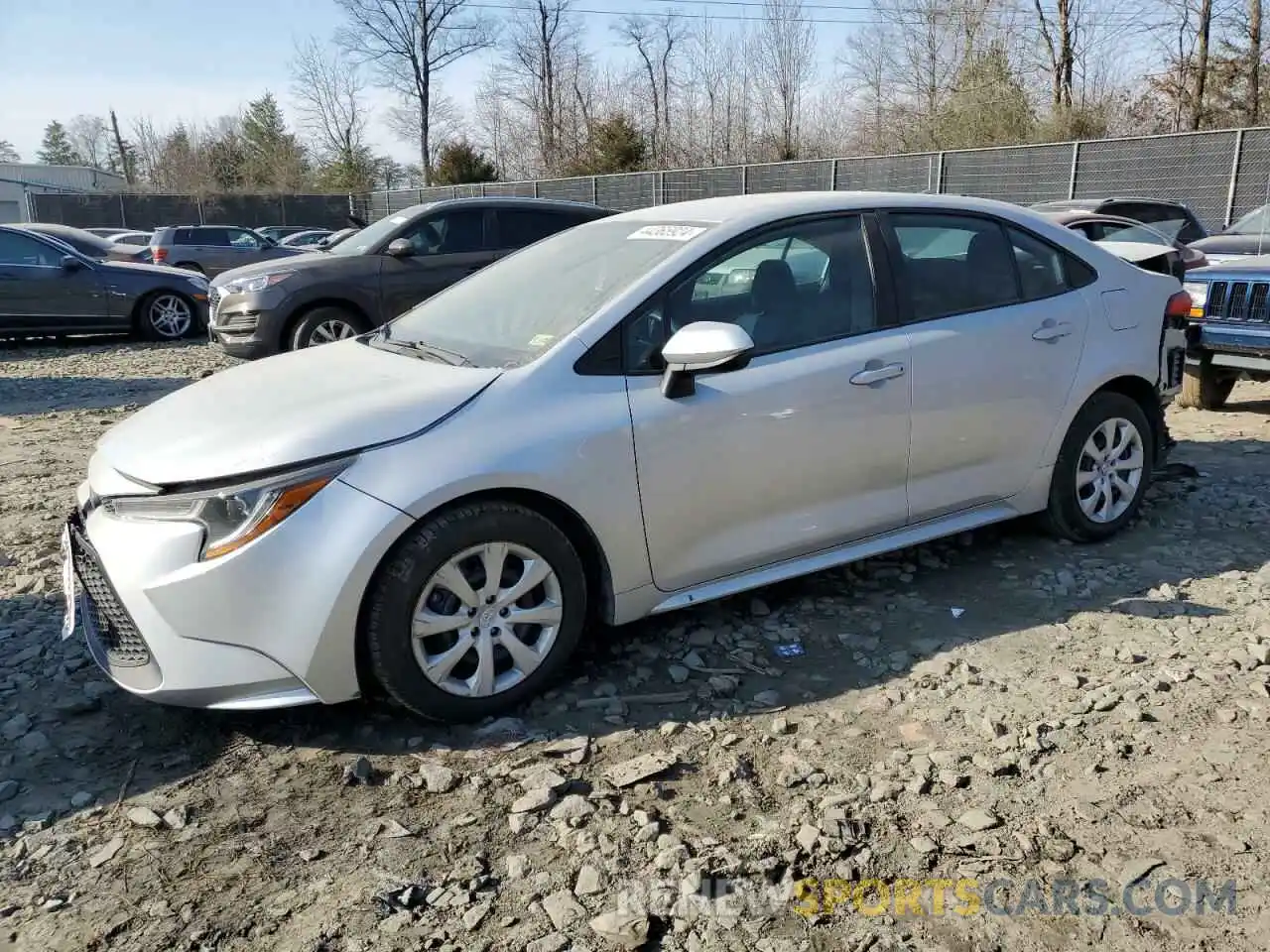 1 Photograph of a damaged car 5YFEPMAE5MP181840 TOYOTA COROLLA 2021