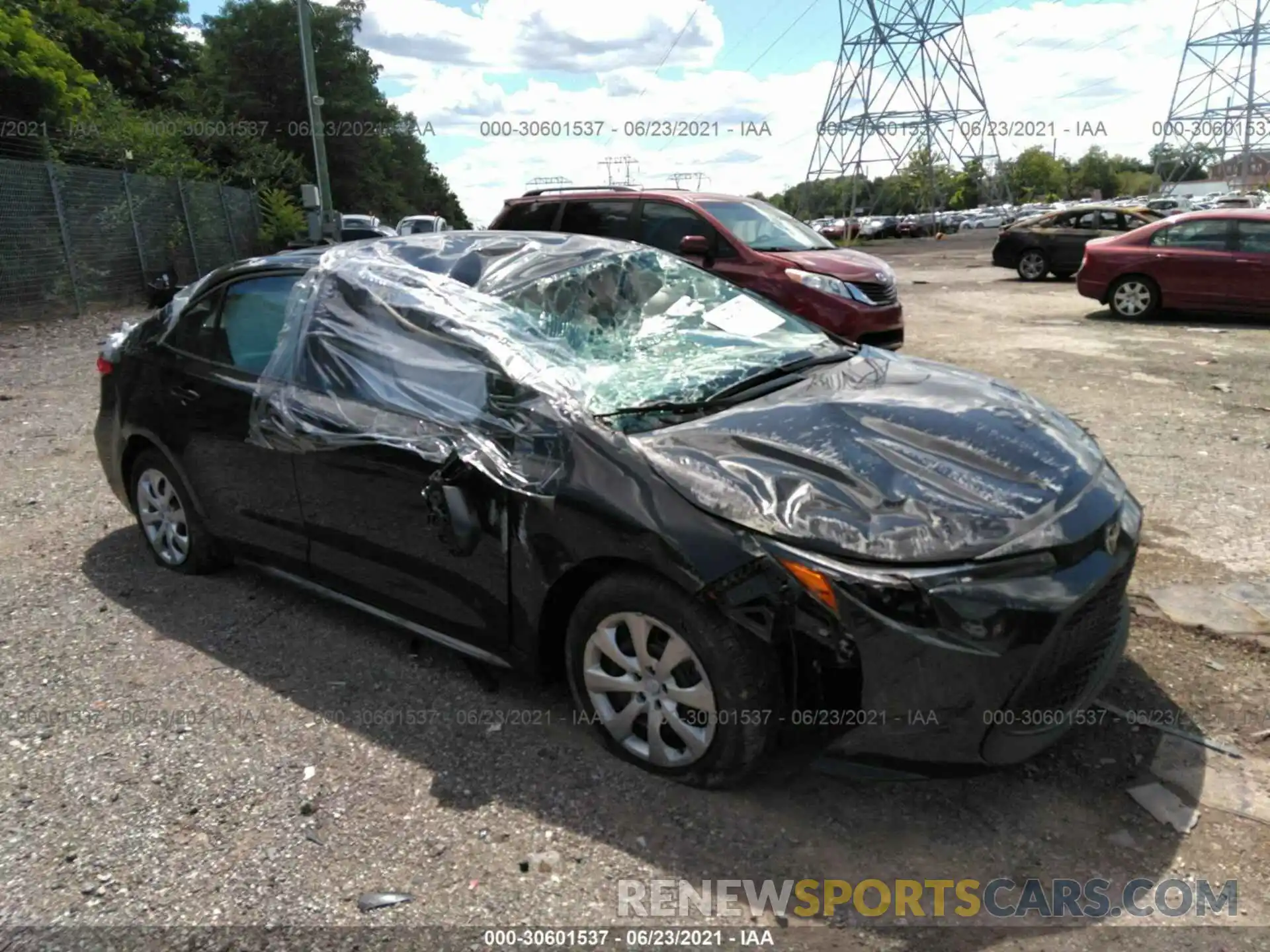 1 Photograph of a damaged car 5YFEPMAE5MP183183 TOYOTA COROLLA 2021