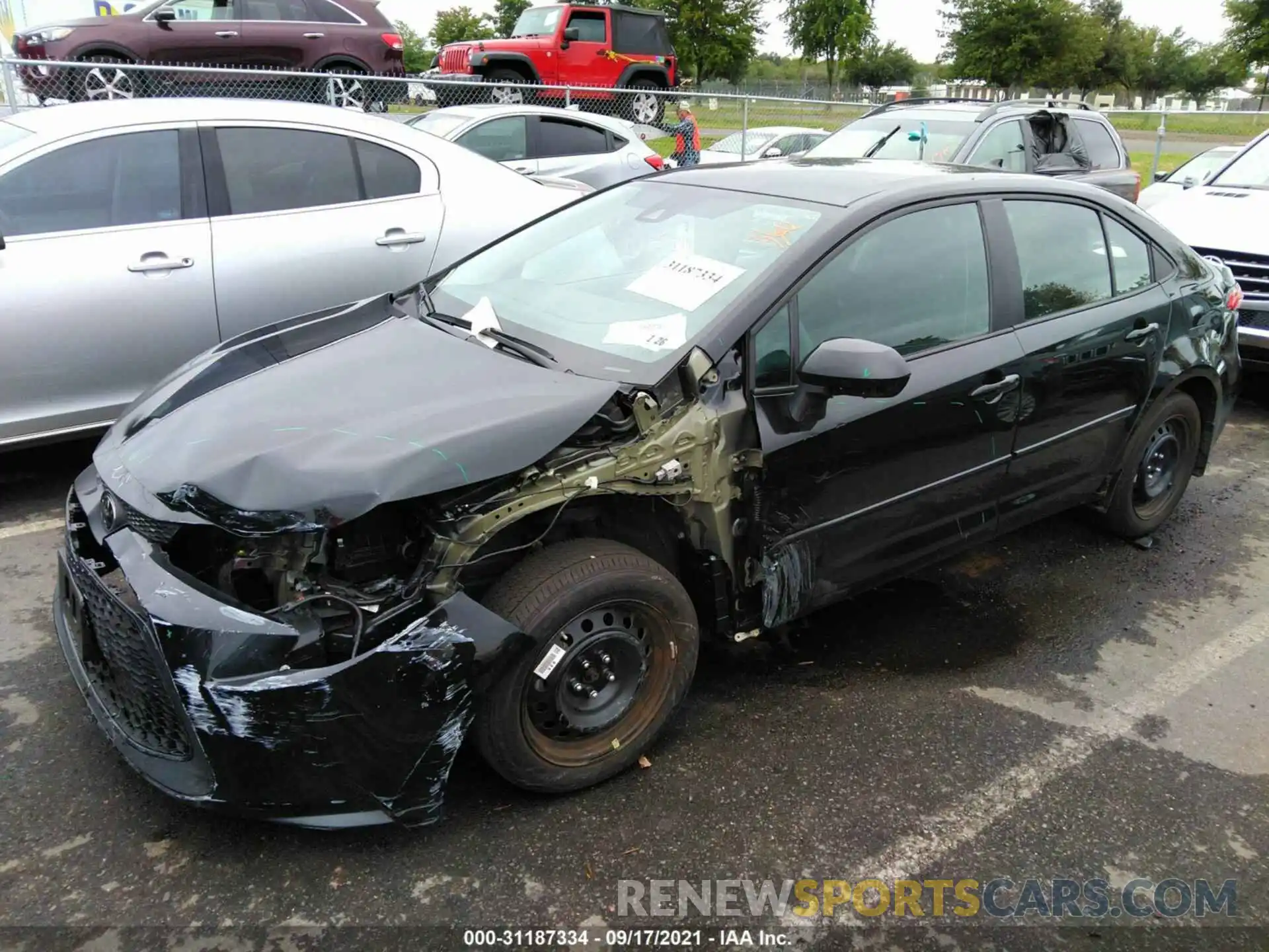 2 Photograph of a damaged car 5YFEPMAE5MP184088 TOYOTA COROLLA 2021