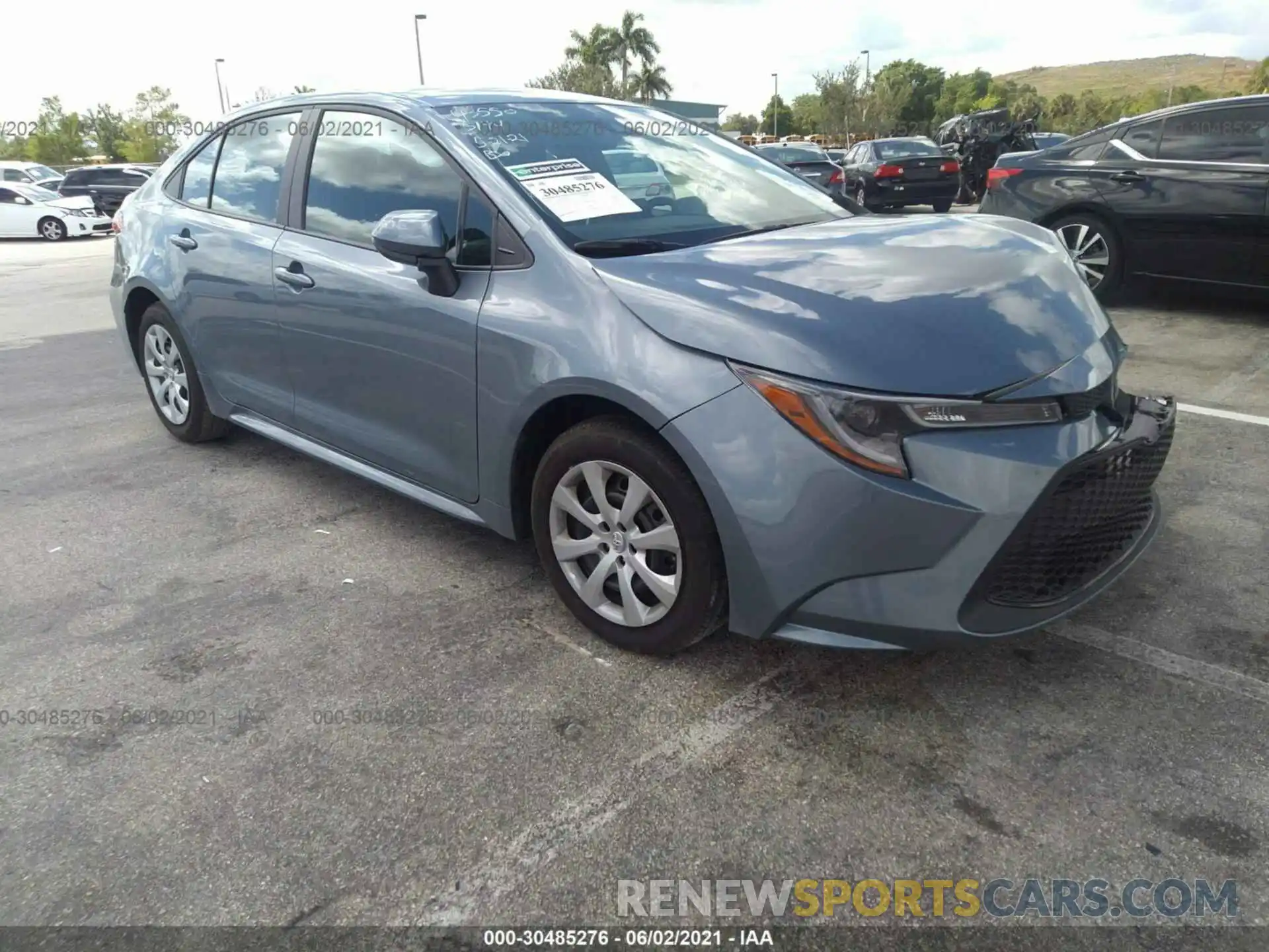 1 Photograph of a damaged car 5YFEPMAE5MP185144 TOYOTA COROLLA 2021