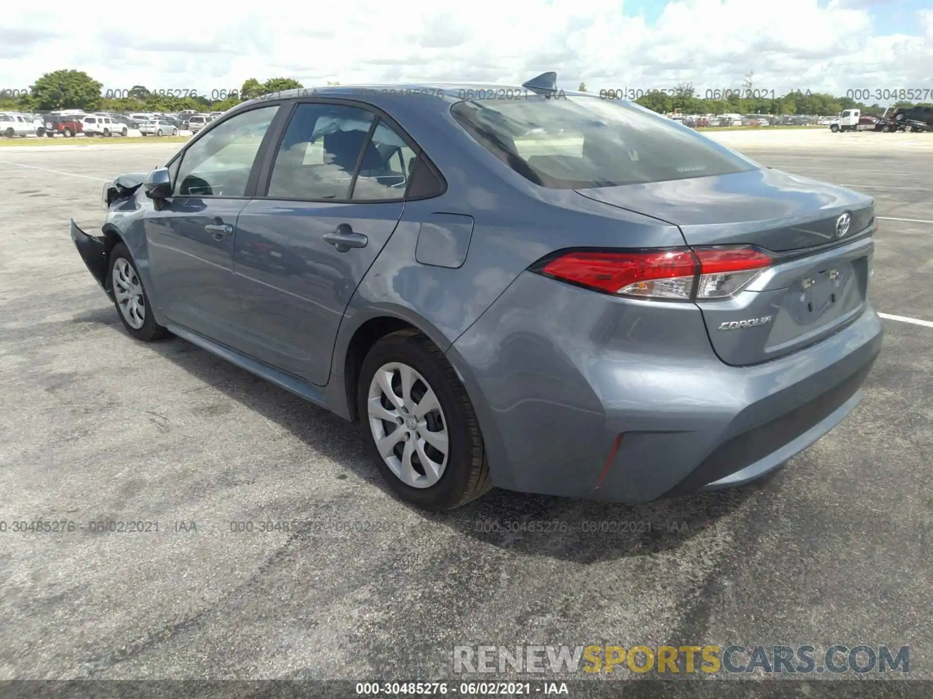 3 Photograph of a damaged car 5YFEPMAE5MP185144 TOYOTA COROLLA 2021