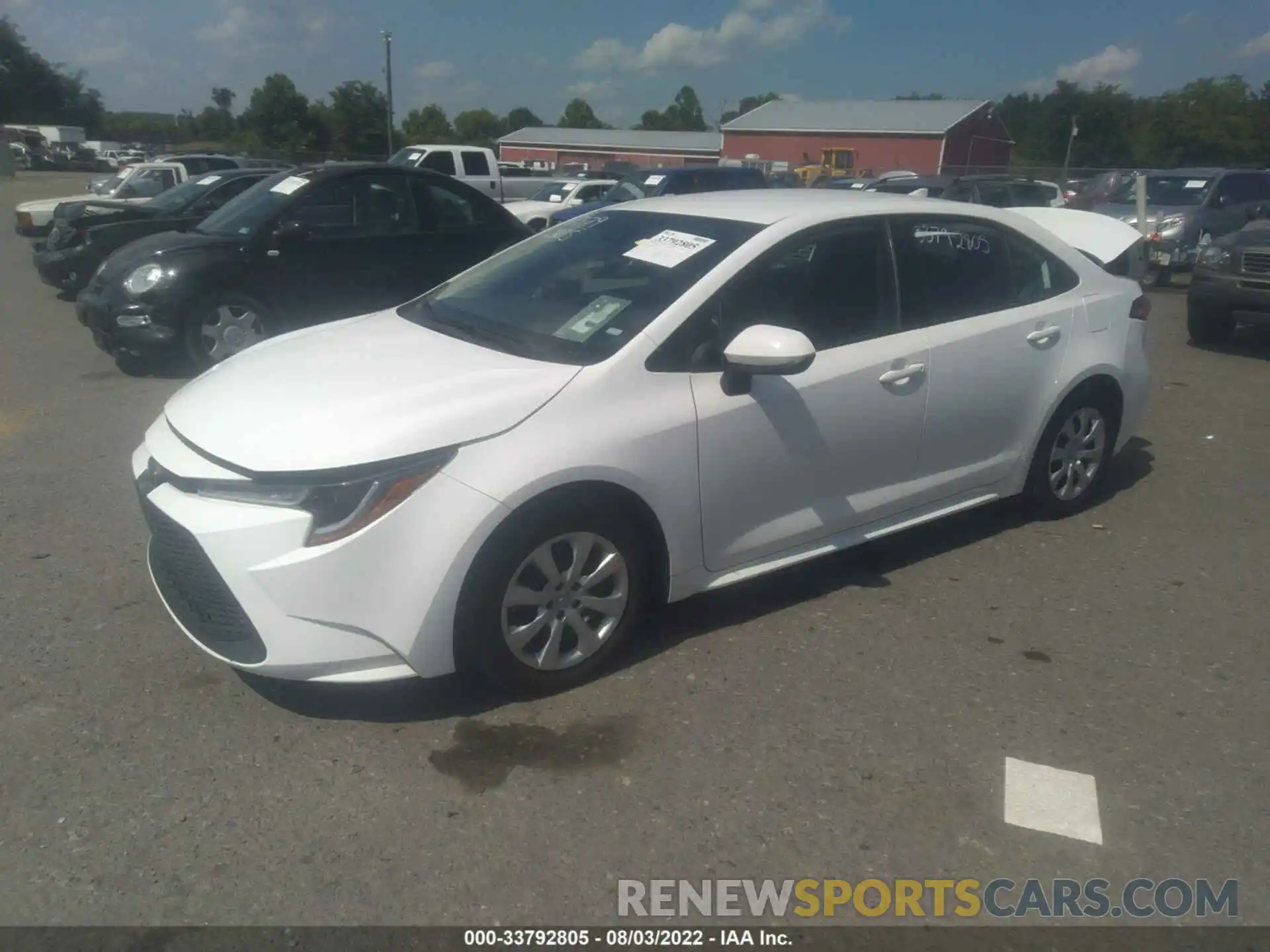 2 Photograph of a damaged car 5YFEPMAE5MP185421 TOYOTA COROLLA 2021