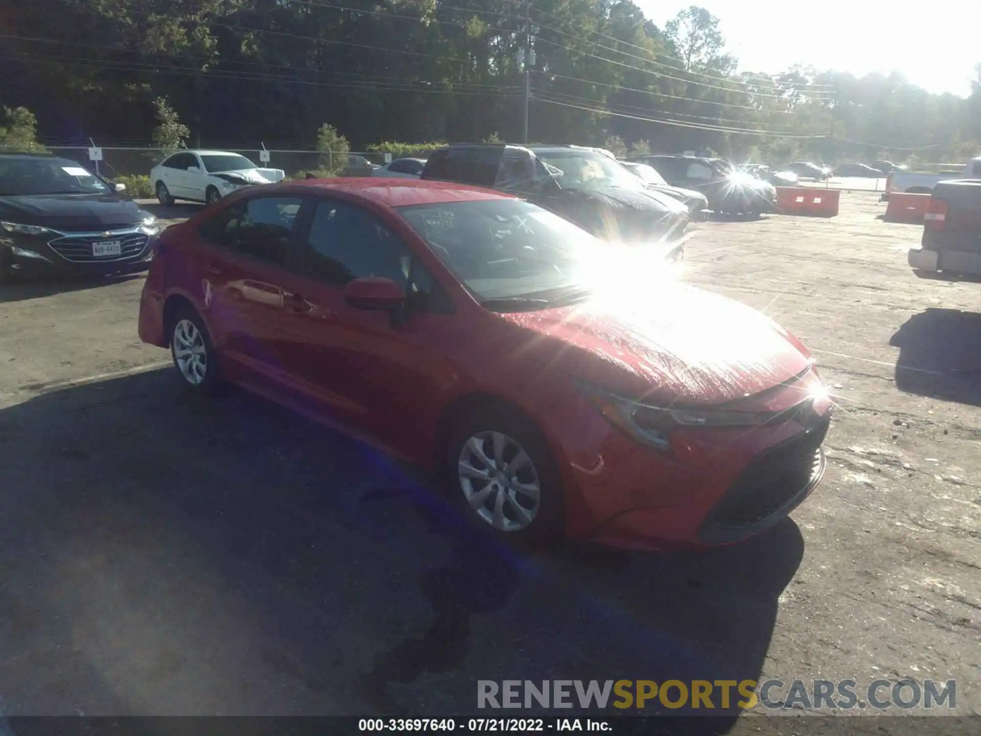 1 Photograph of a damaged car 5YFEPMAE5MP187735 TOYOTA COROLLA 2021