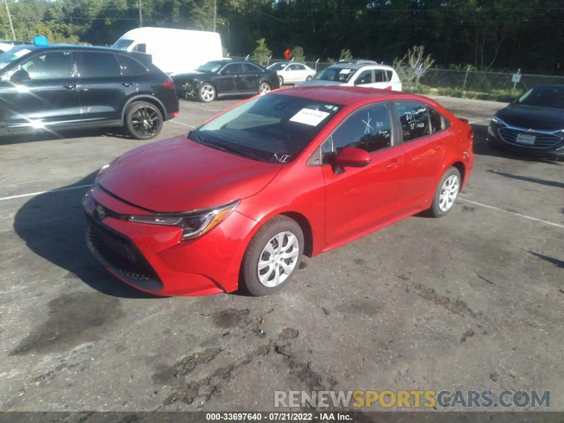 2 Photograph of a damaged car 5YFEPMAE5MP187735 TOYOTA COROLLA 2021