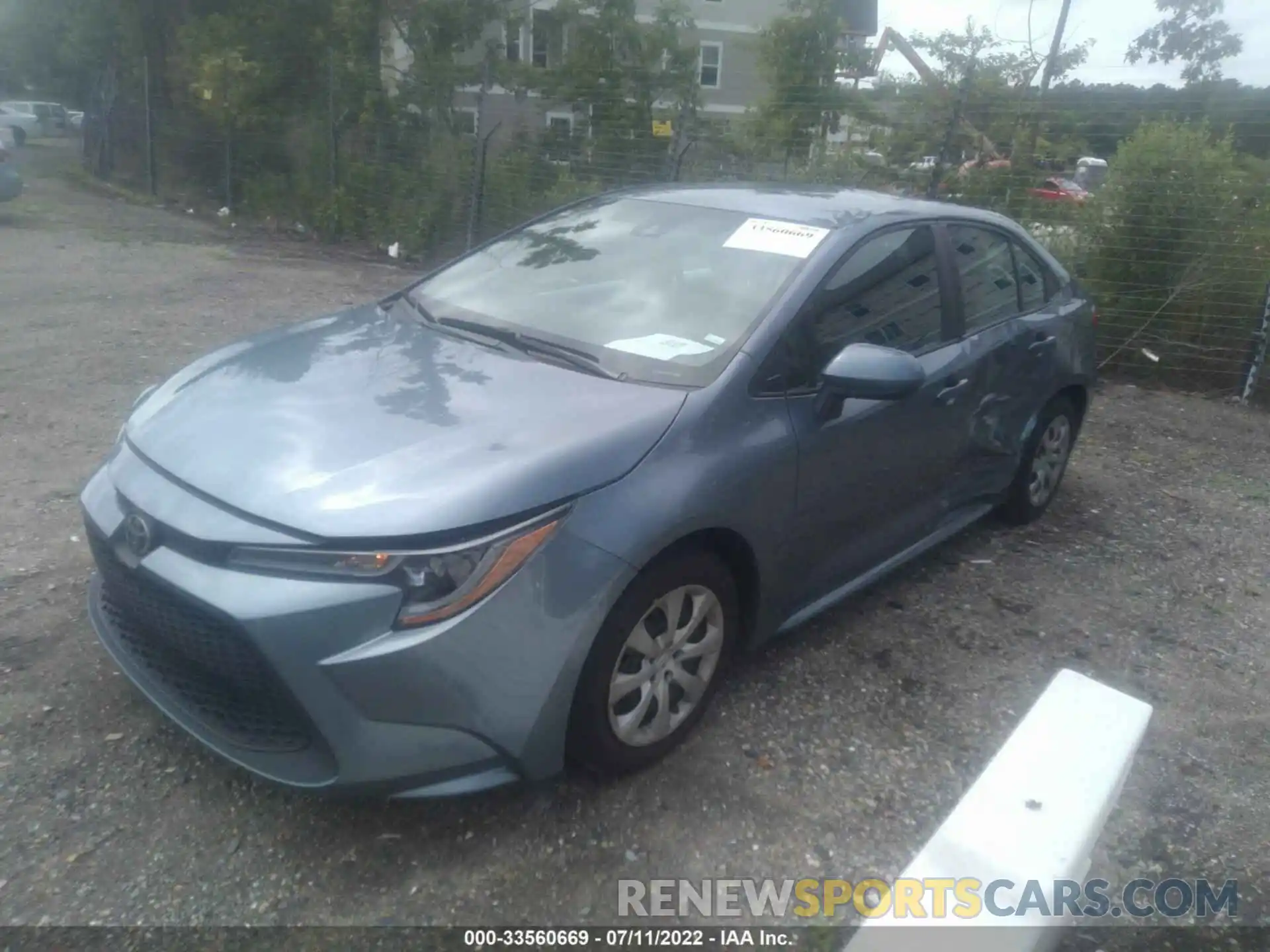 2 Photograph of a damaged car 5YFEPMAE5MP188612 TOYOTA COROLLA 2021