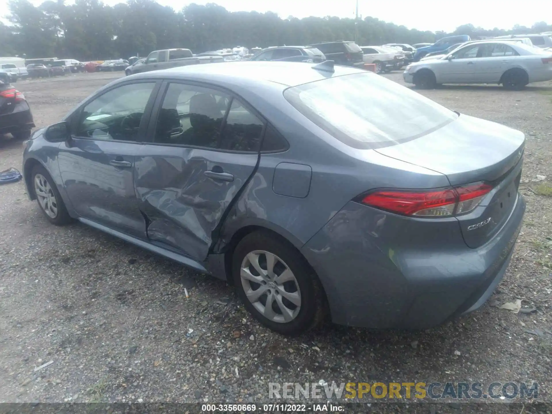 3 Photograph of a damaged car 5YFEPMAE5MP188612 TOYOTA COROLLA 2021