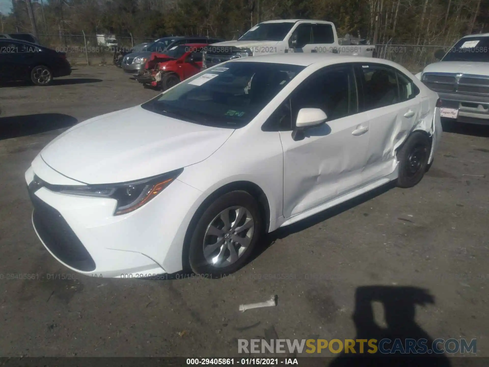 2 Photograph of a damaged car 5YFEPMAE5MP188853 TOYOTA COROLLA 2021