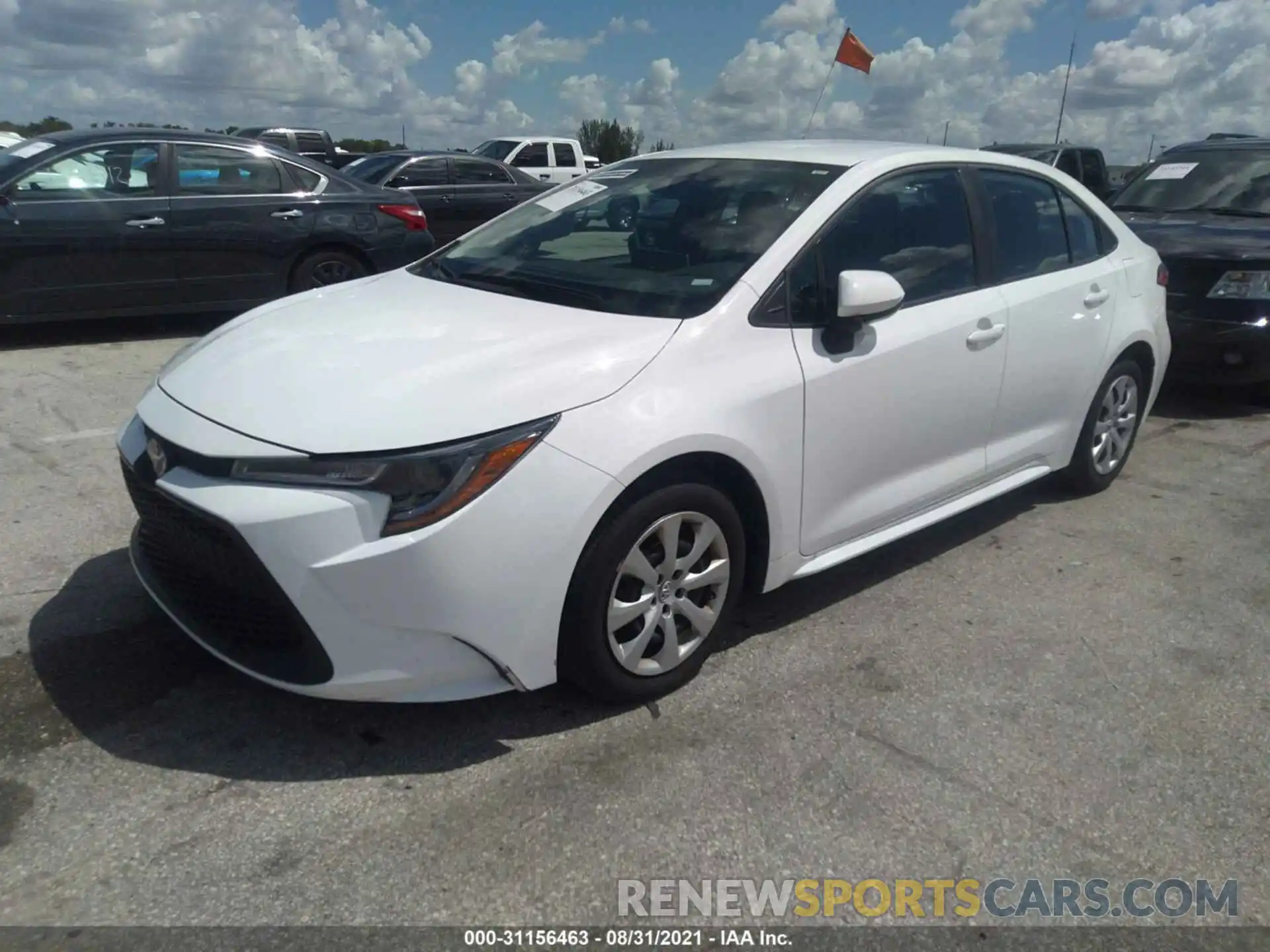 2 Photograph of a damaged car 5YFEPMAE5MP189064 TOYOTA COROLLA 2021