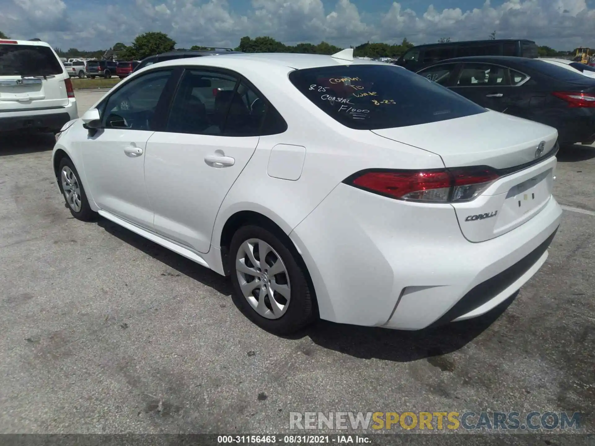 3 Photograph of a damaged car 5YFEPMAE5MP189064 TOYOTA COROLLA 2021