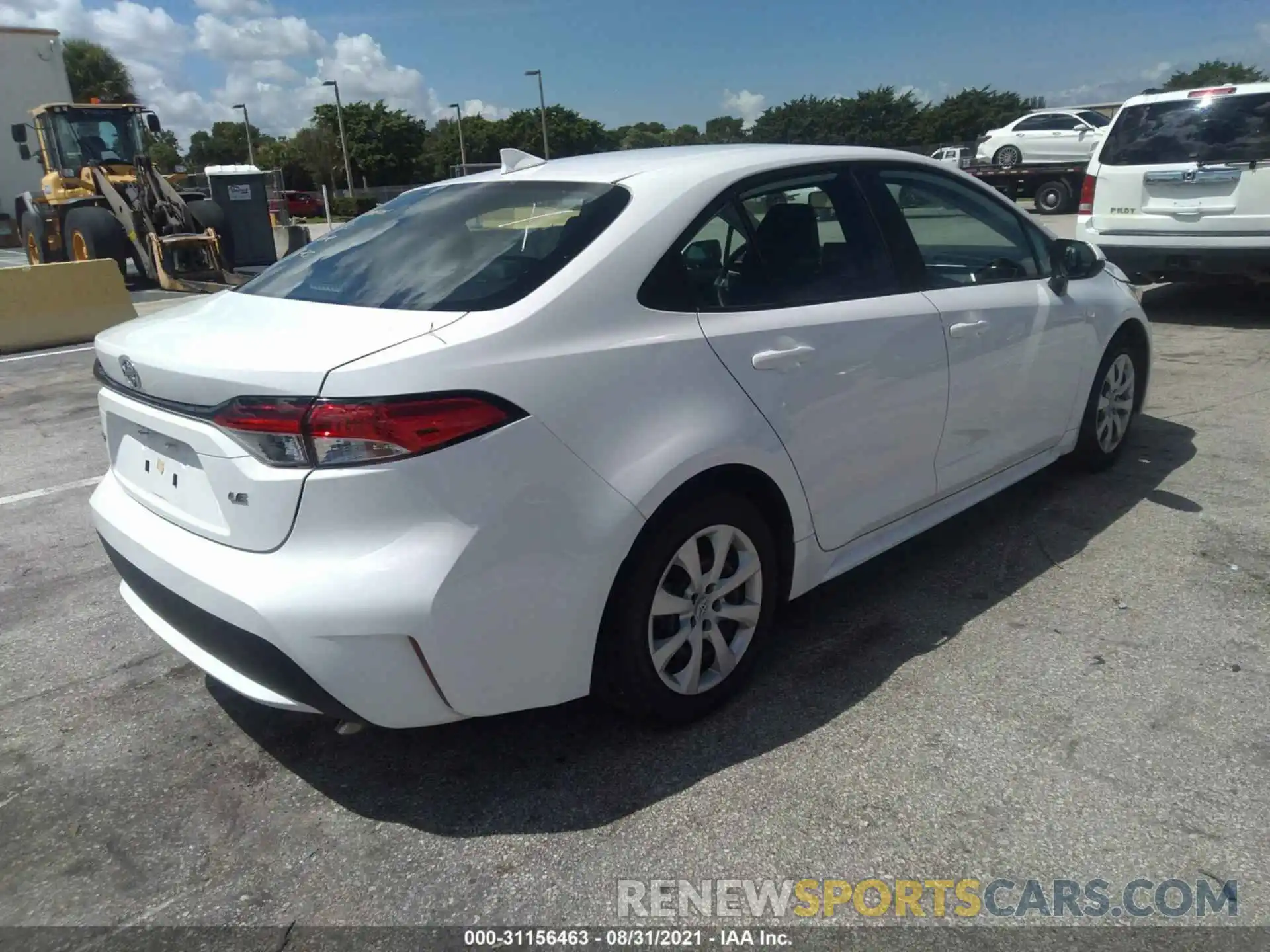 4 Photograph of a damaged car 5YFEPMAE5MP189064 TOYOTA COROLLA 2021