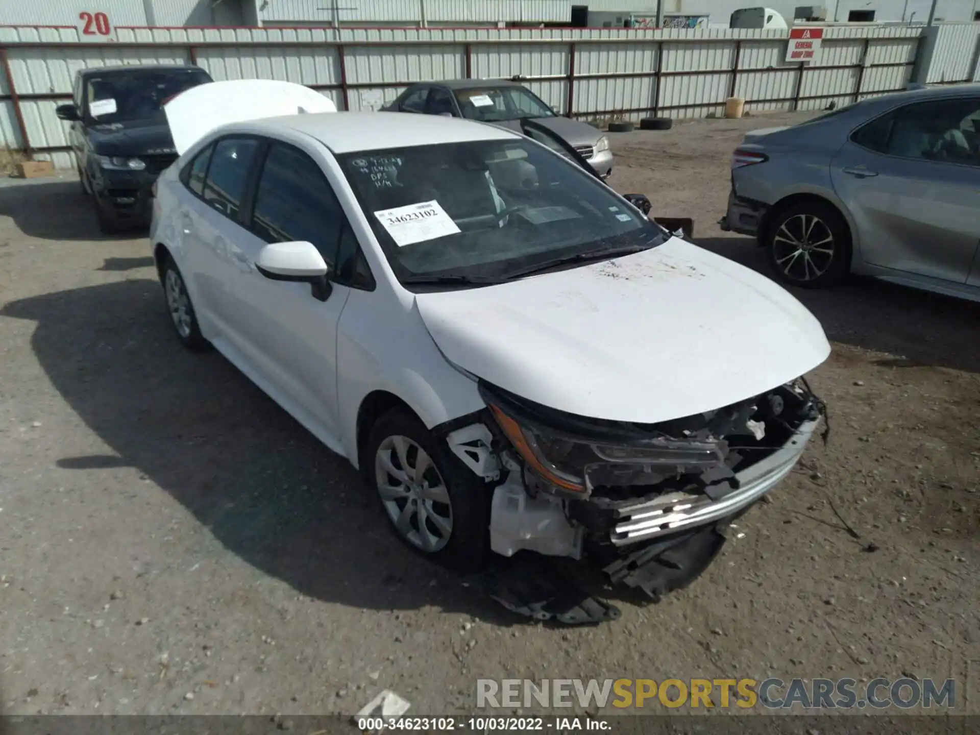 1 Photograph of a damaged car 5YFEPMAE5MP189503 TOYOTA COROLLA 2021