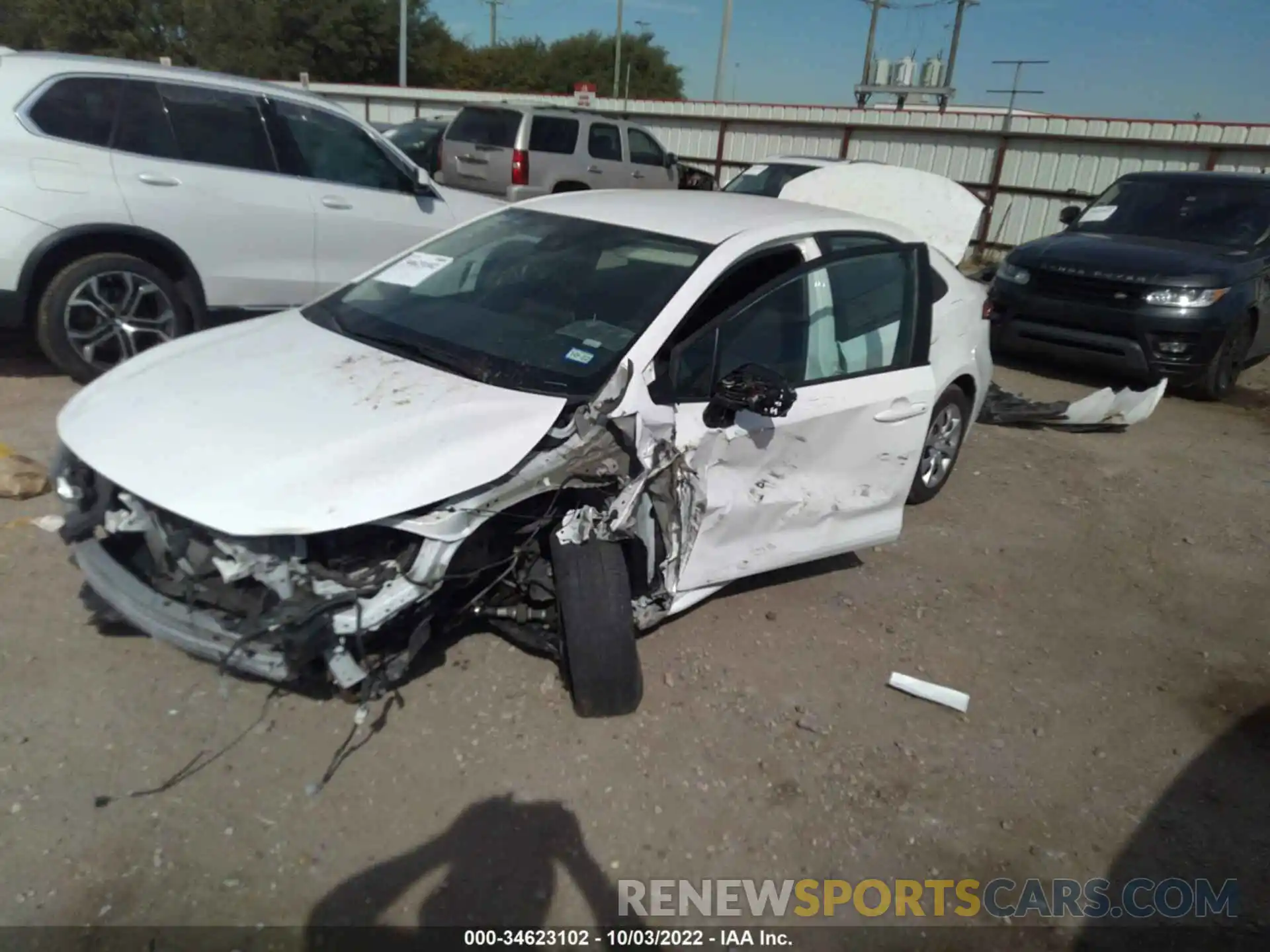 2 Photograph of a damaged car 5YFEPMAE5MP189503 TOYOTA COROLLA 2021