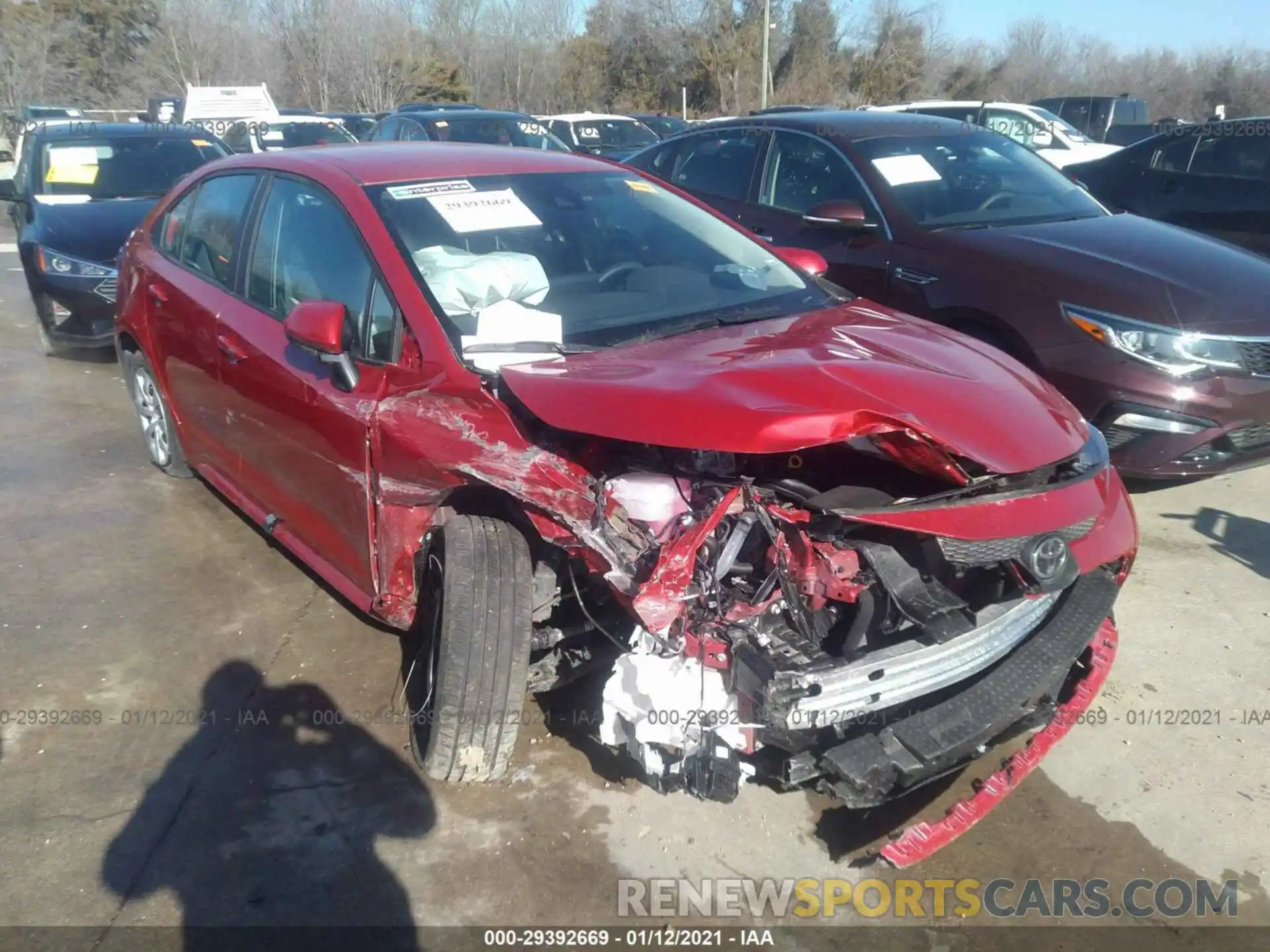 1 Photograph of a damaged car 5YFEPMAE5MP189937 TOYOTA COROLLA 2021