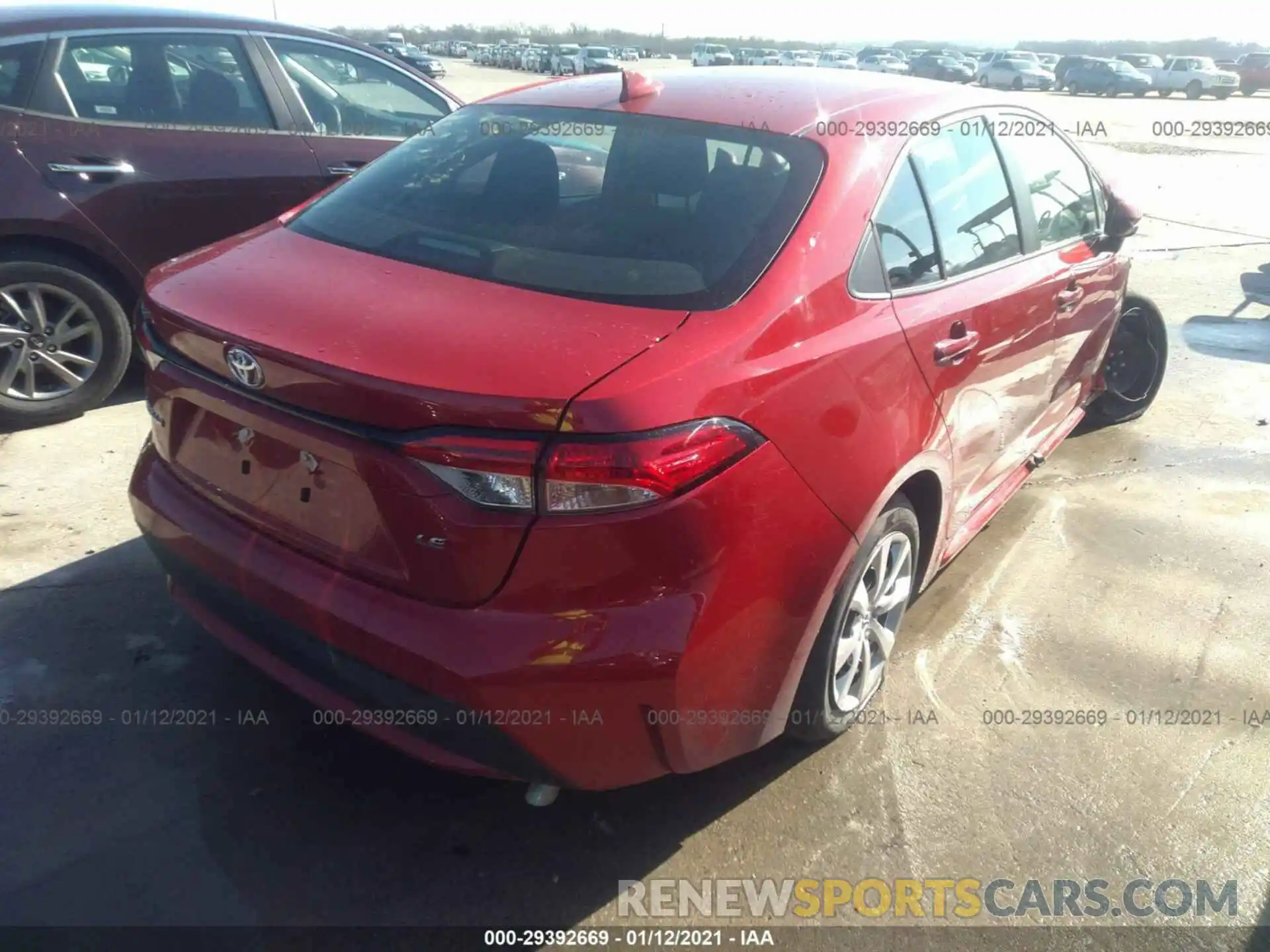 4 Photograph of a damaged car 5YFEPMAE5MP189937 TOYOTA COROLLA 2021