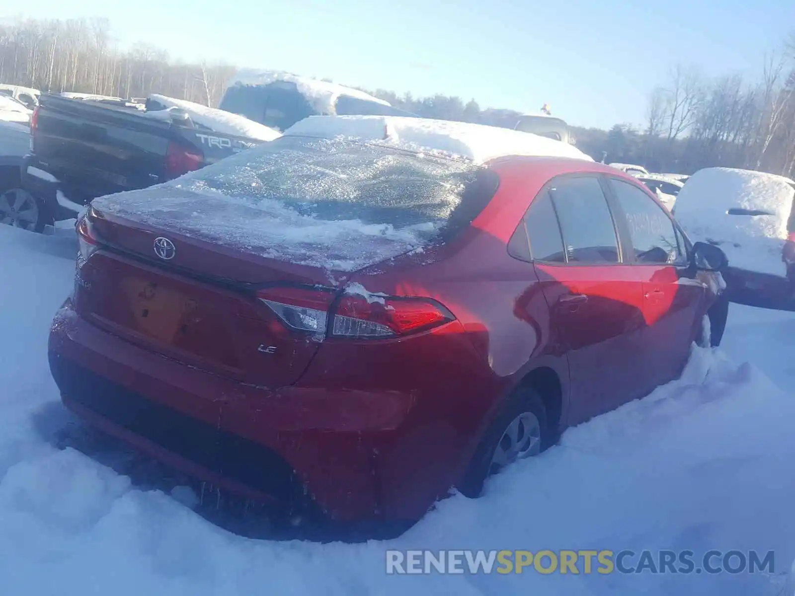 4 Photograph of a damaged car 5YFEPMAE5MP190182 TOYOTA COROLLA 2021