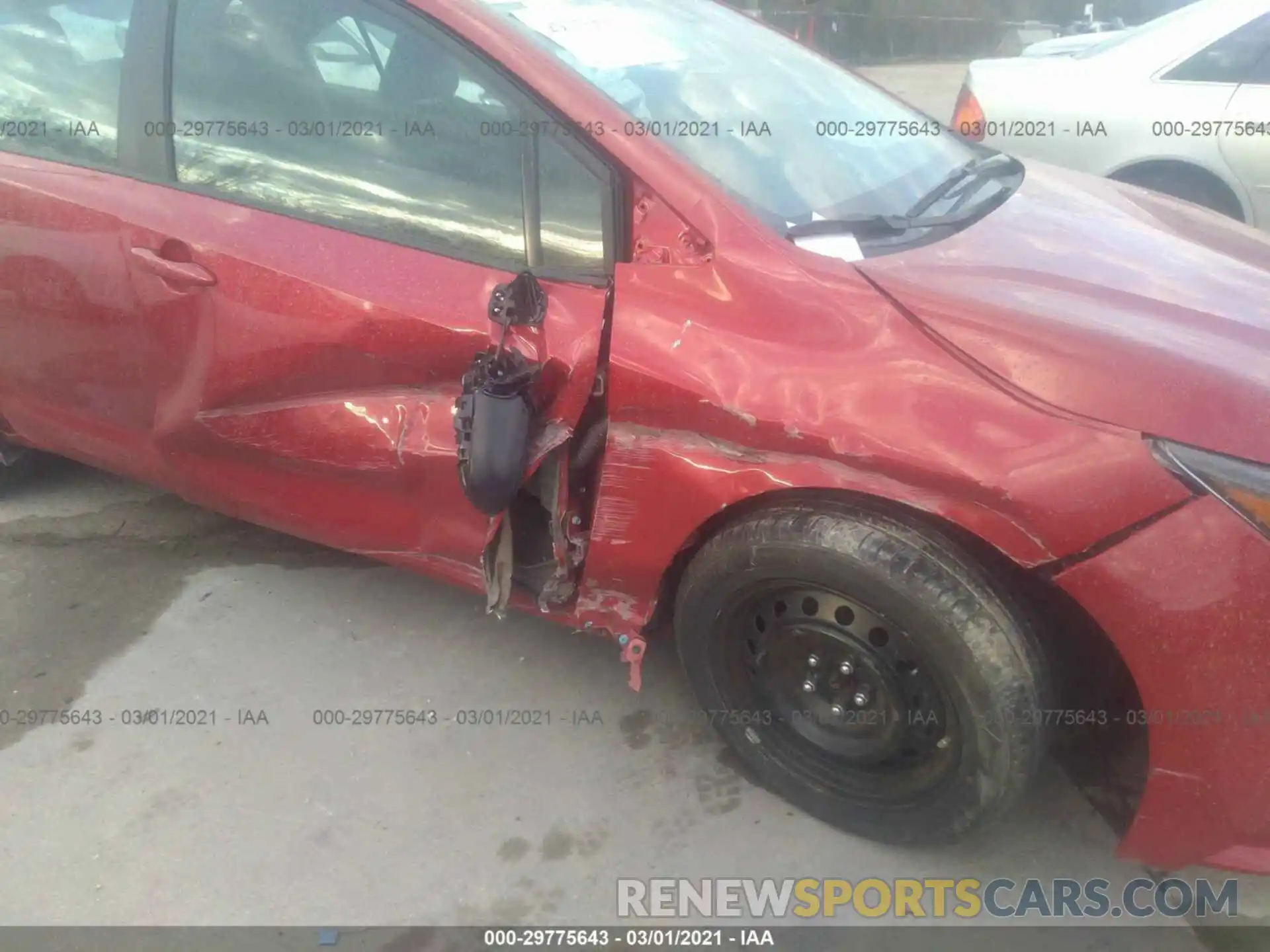 6 Photograph of a damaged car 5YFEPMAE5MP190876 TOYOTA COROLLA 2021