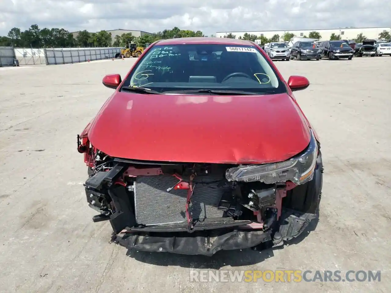 9 Photograph of a damaged car 5YFEPMAE5MP192305 TOYOTA COROLLA 2021